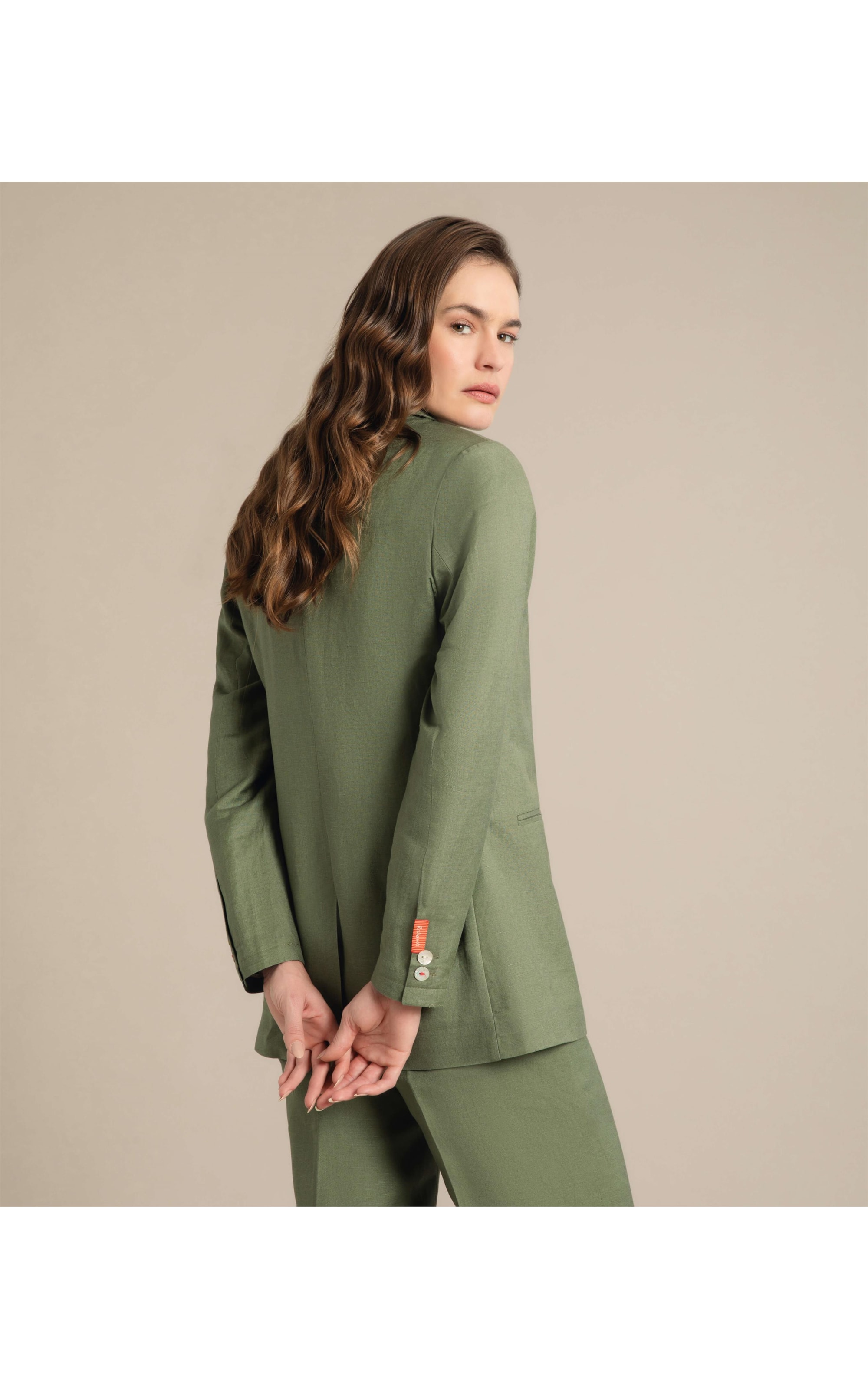 Blazer Linho  Felix Verde Militar