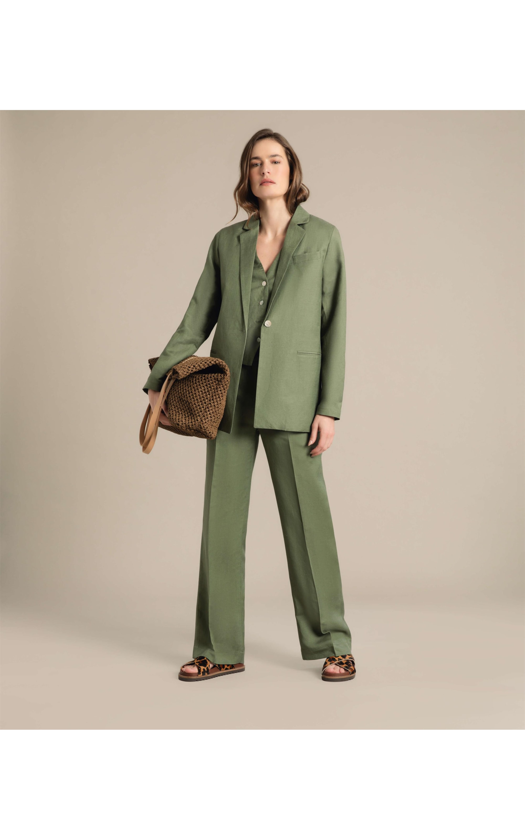 Blazer Linho  Felix Verde Militar