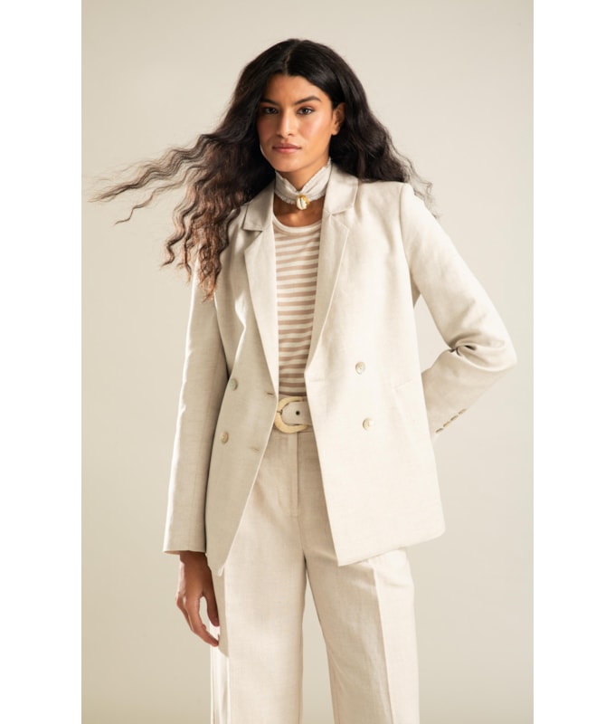 Blazer Linho  Mari Natural