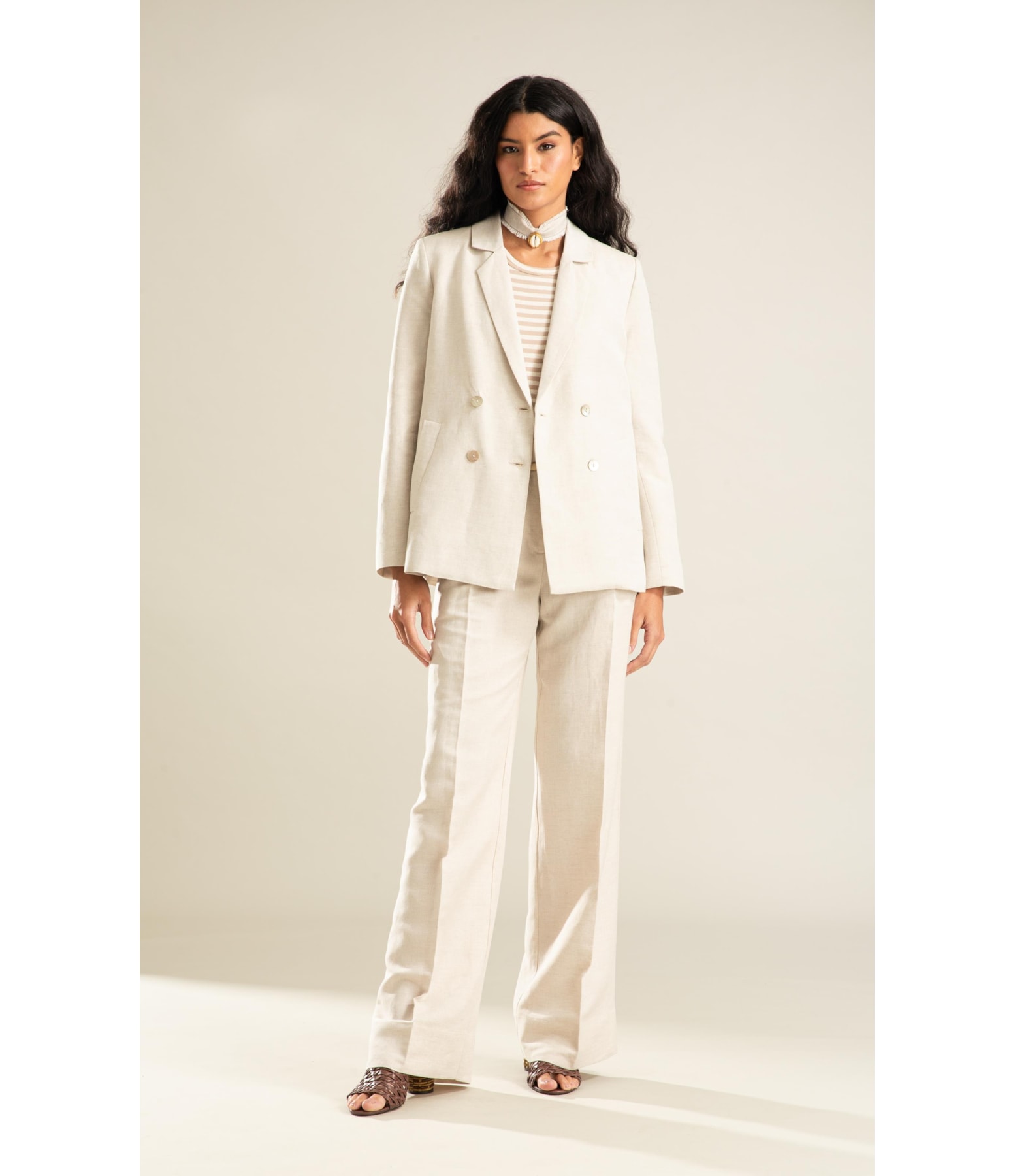 Blazer Linho  Mari Natural