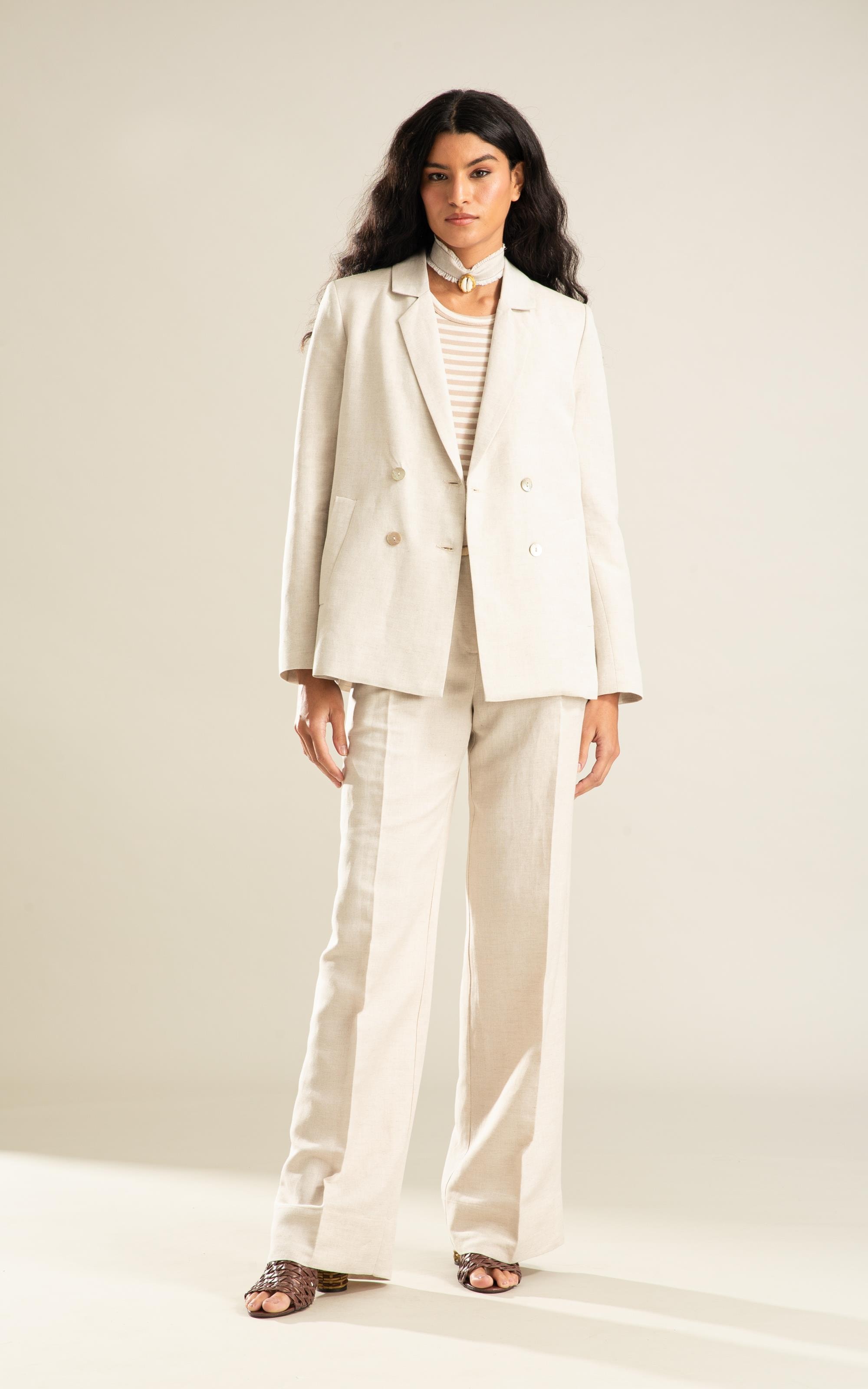 Blazer Linho  Mari Natural