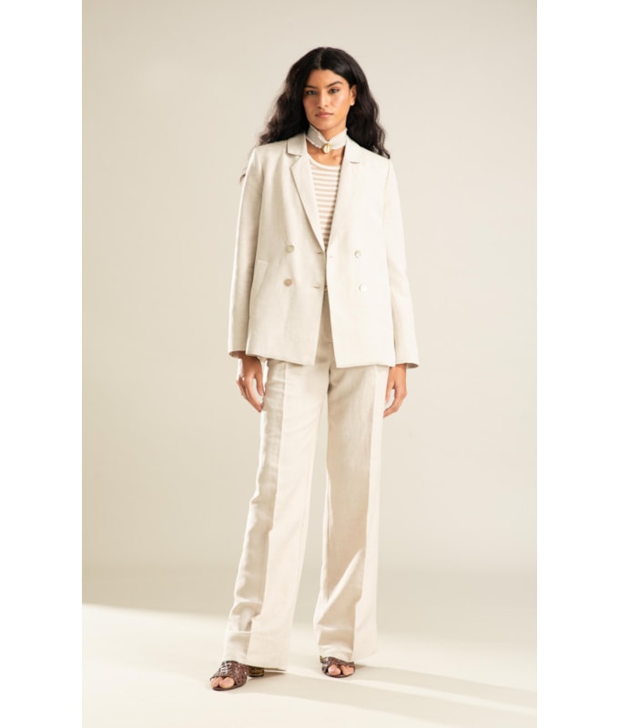 Blazer Linho  Mari Natural