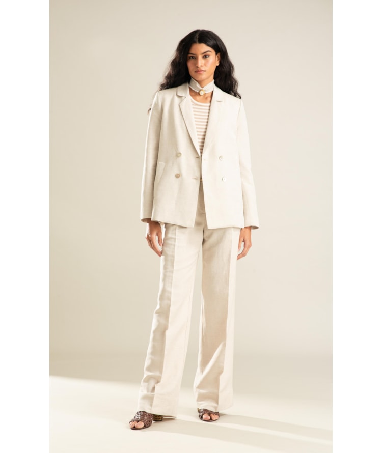 Blazer Linho  Mari Natural