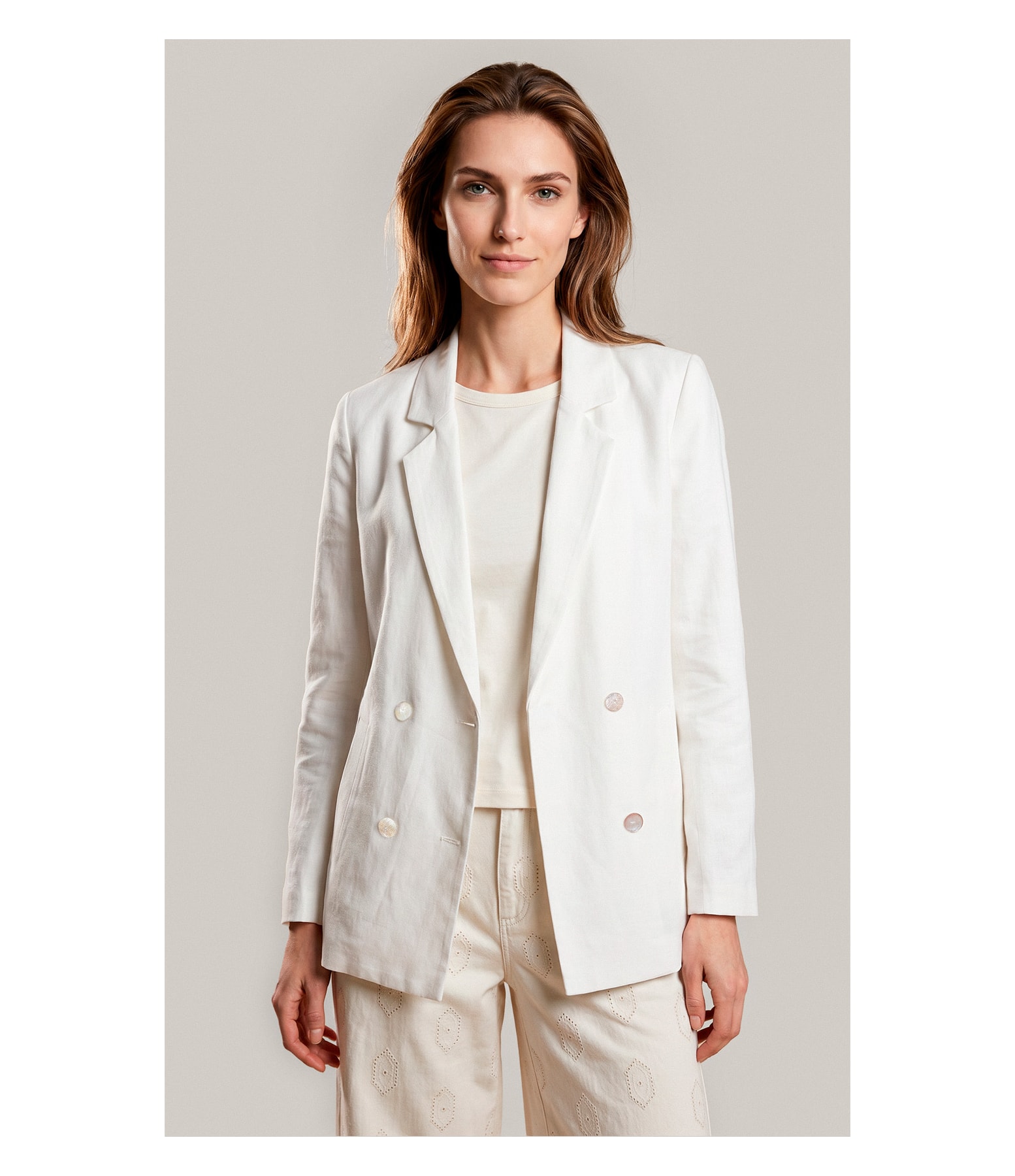 Blazer Linho  Mari Off White