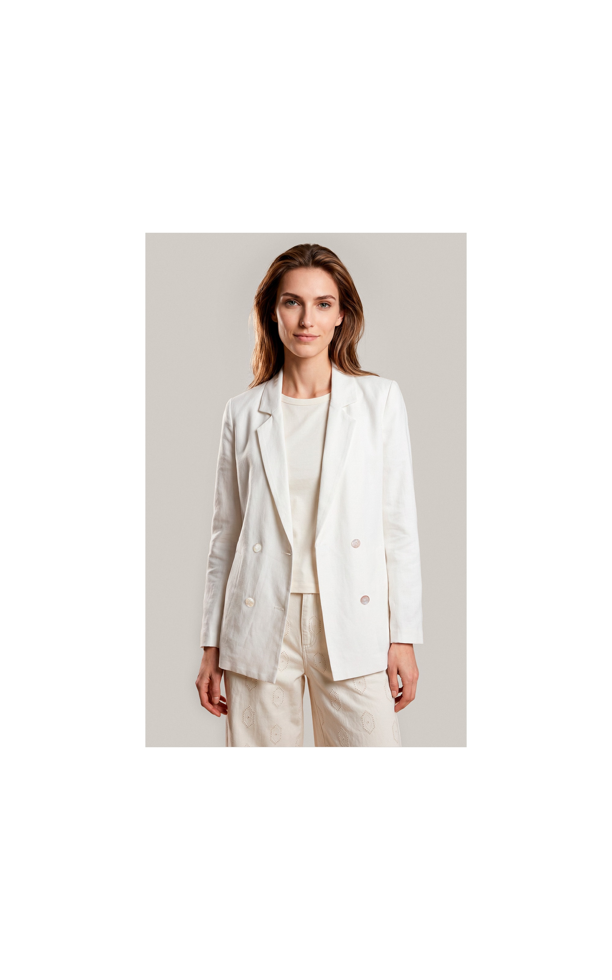 Blazer Linho  Mari Off White