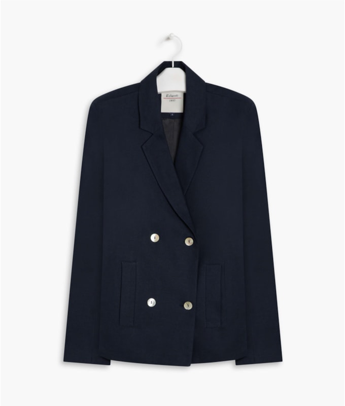Blazer Linho  Mari Purple Blue