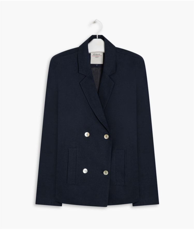 Blazer Linho  Mari Purple Blue