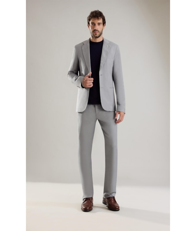 Blazer Linho  Tolit Cinza Medio