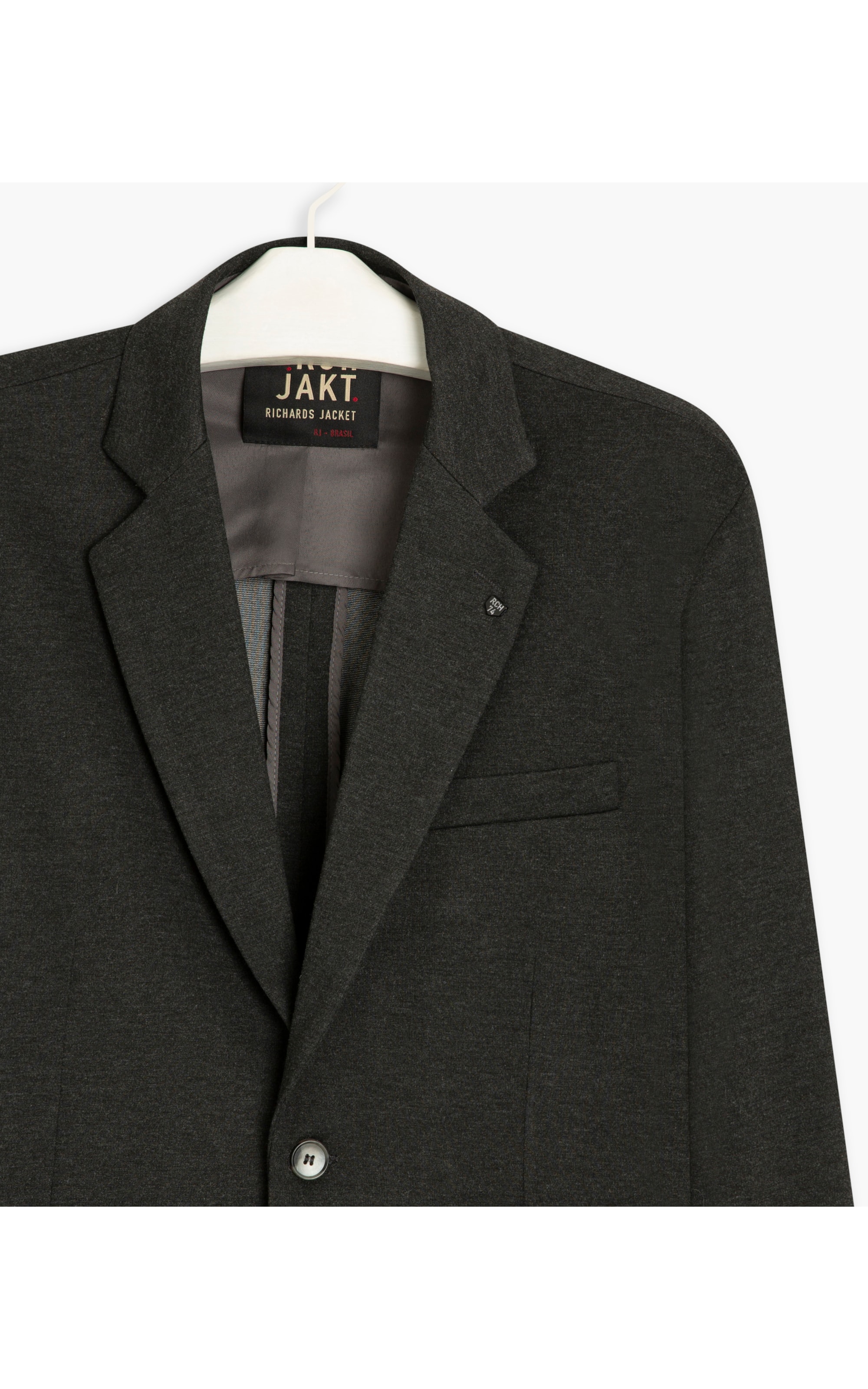 Blazer Ponto Roma Chumbo Mescla