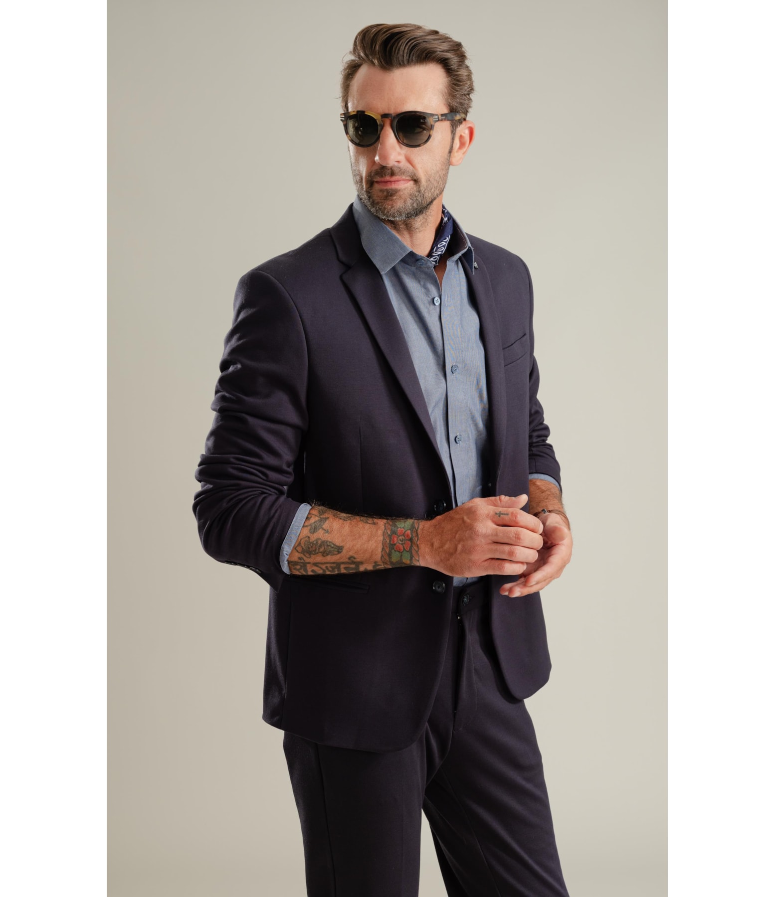 Blazer Ponto Roma Dark Navy