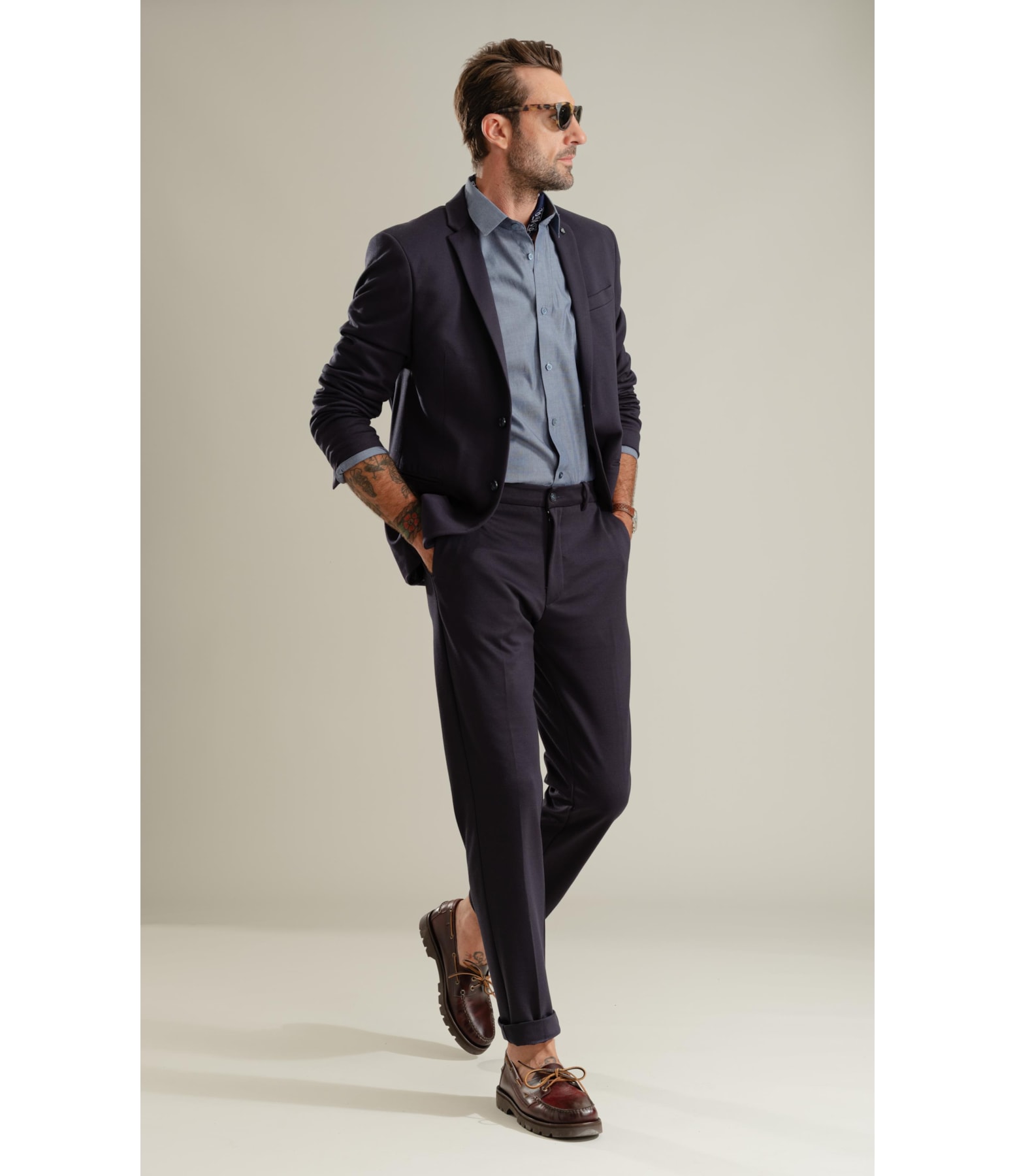 Blazer Ponto Roma Dark Navy