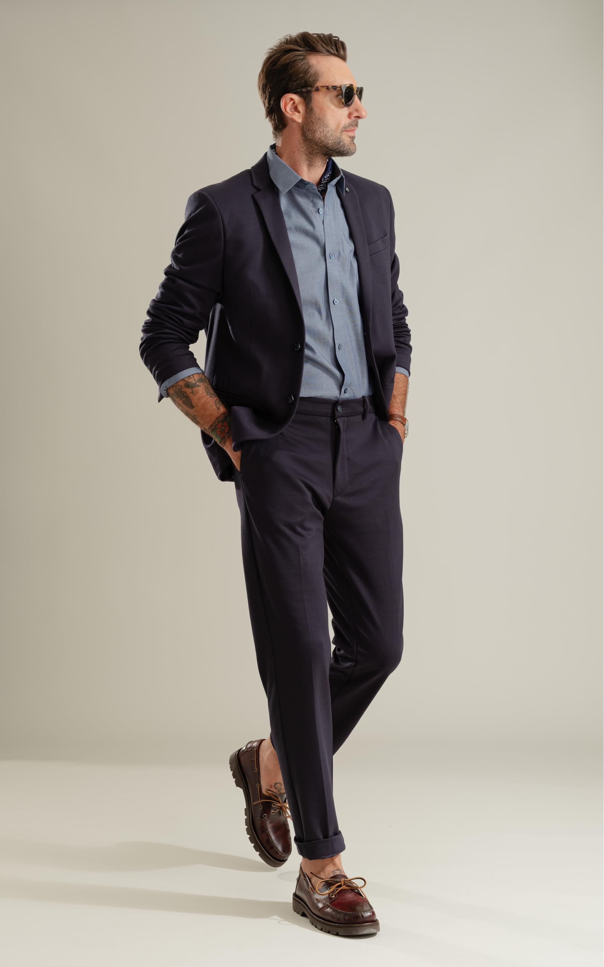 Blazer Ponto Roma Dark Navy
