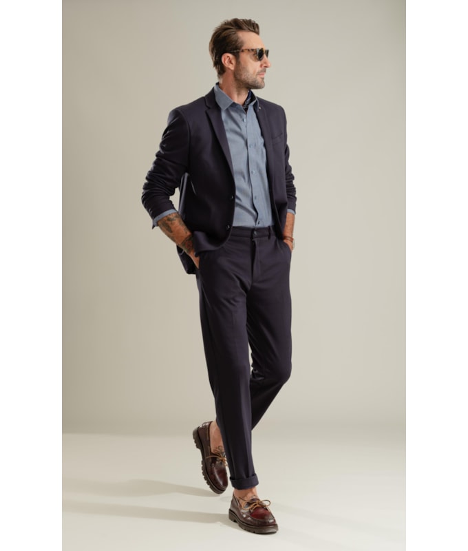 Blazer Ponto Roma Dark Navy