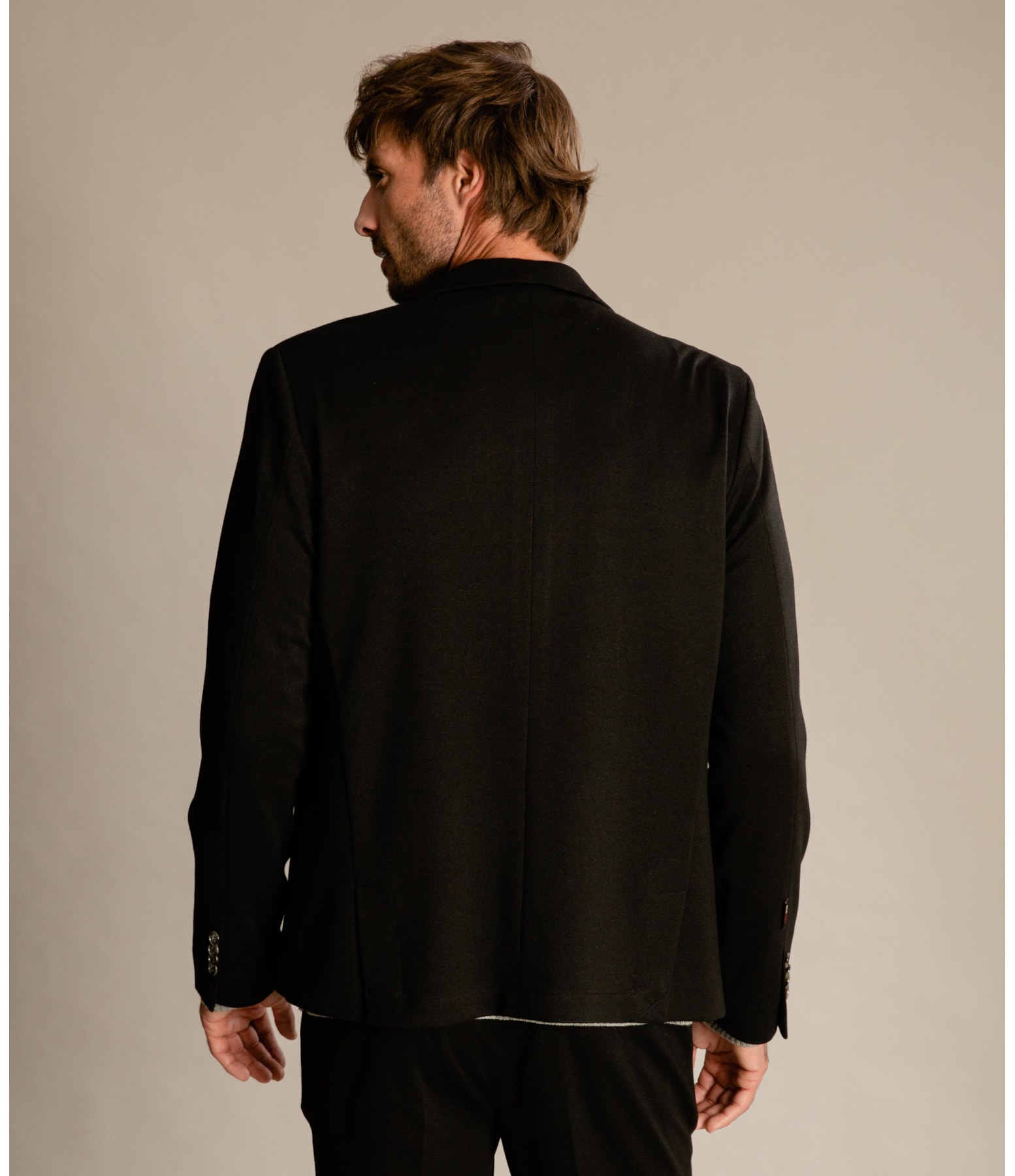 Blazer Ponto Roma Preto Mescla