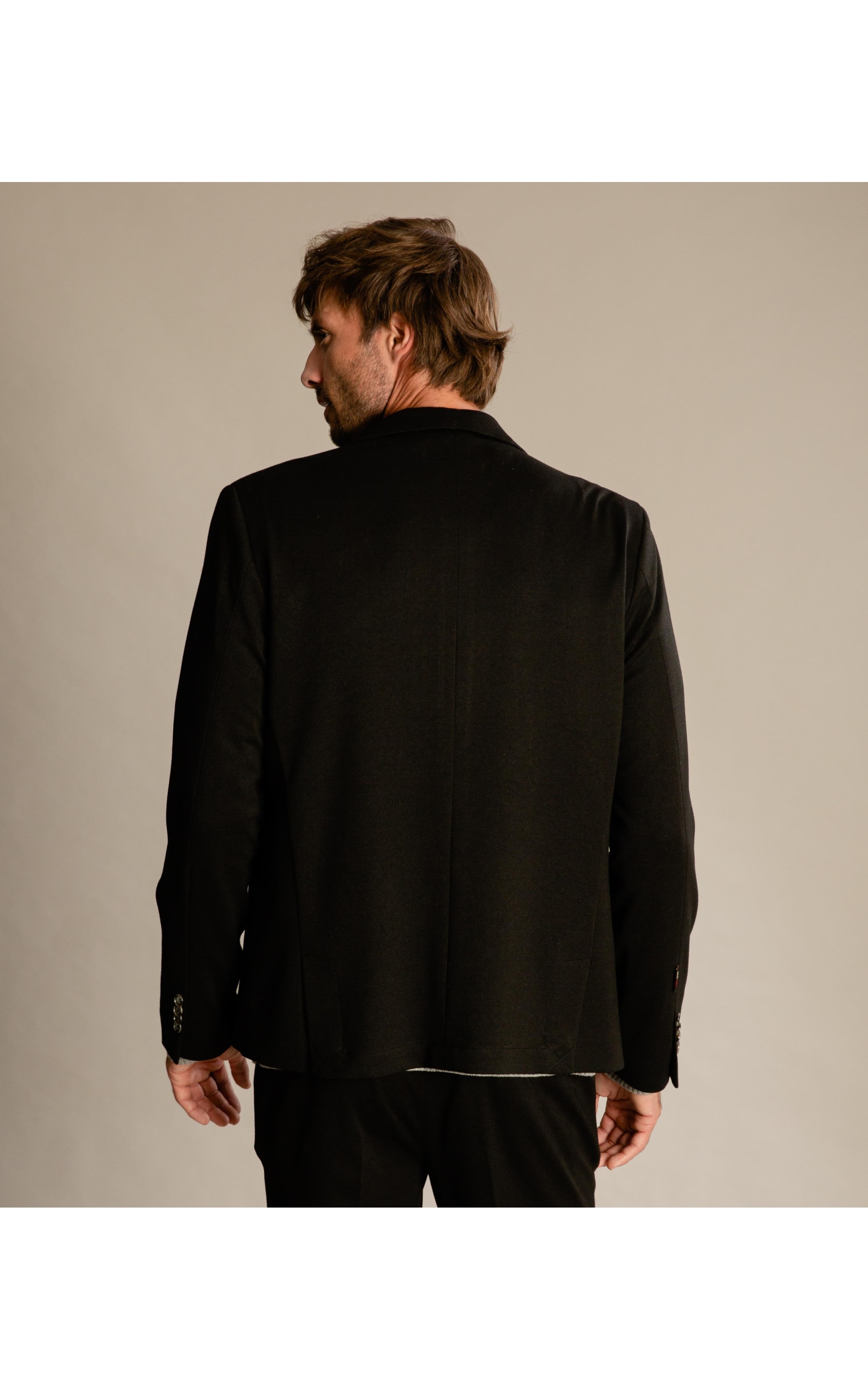 Blazer Ponto Roma Preto Mescla