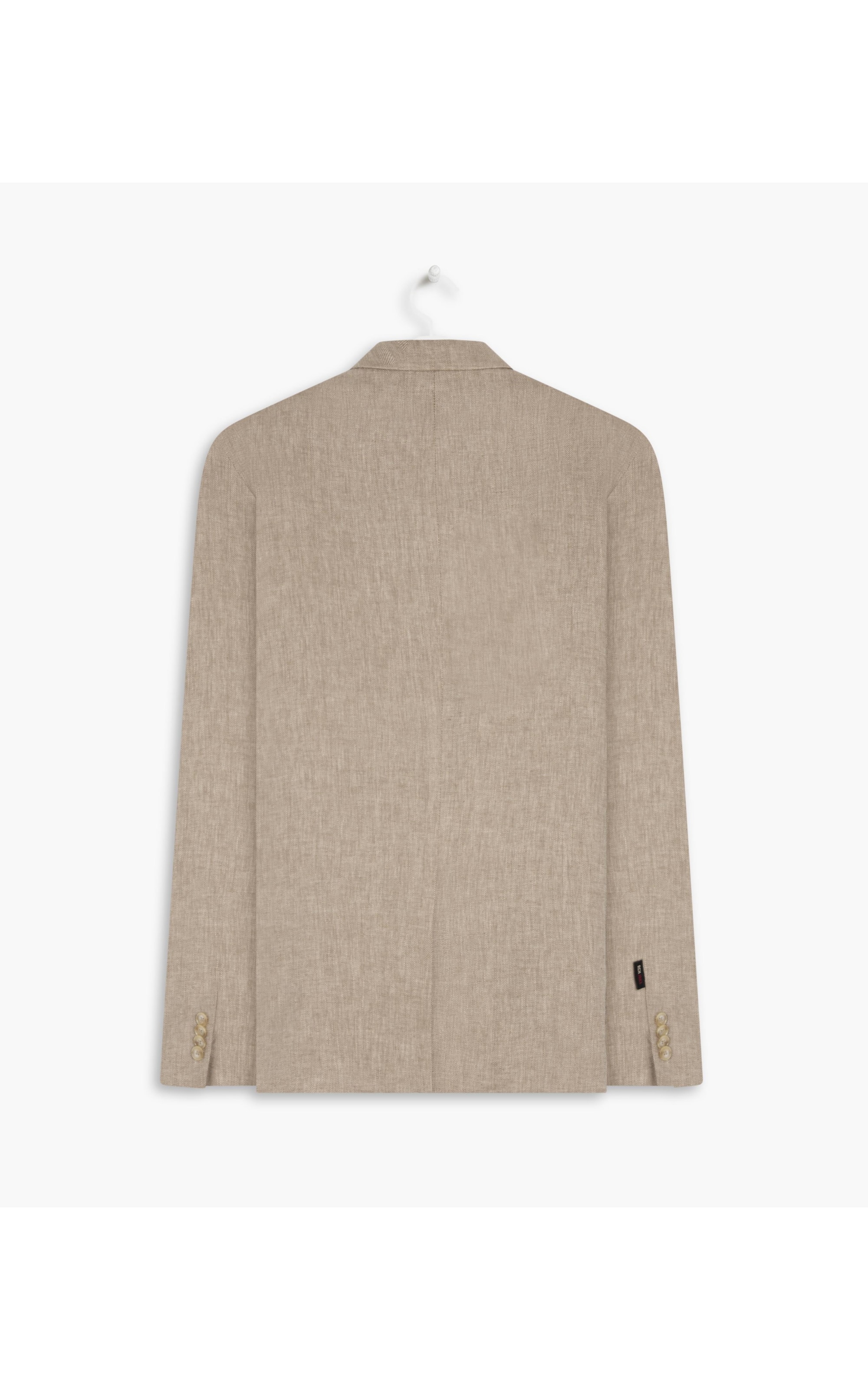 Blazer Puro Linho Chevron Caqui