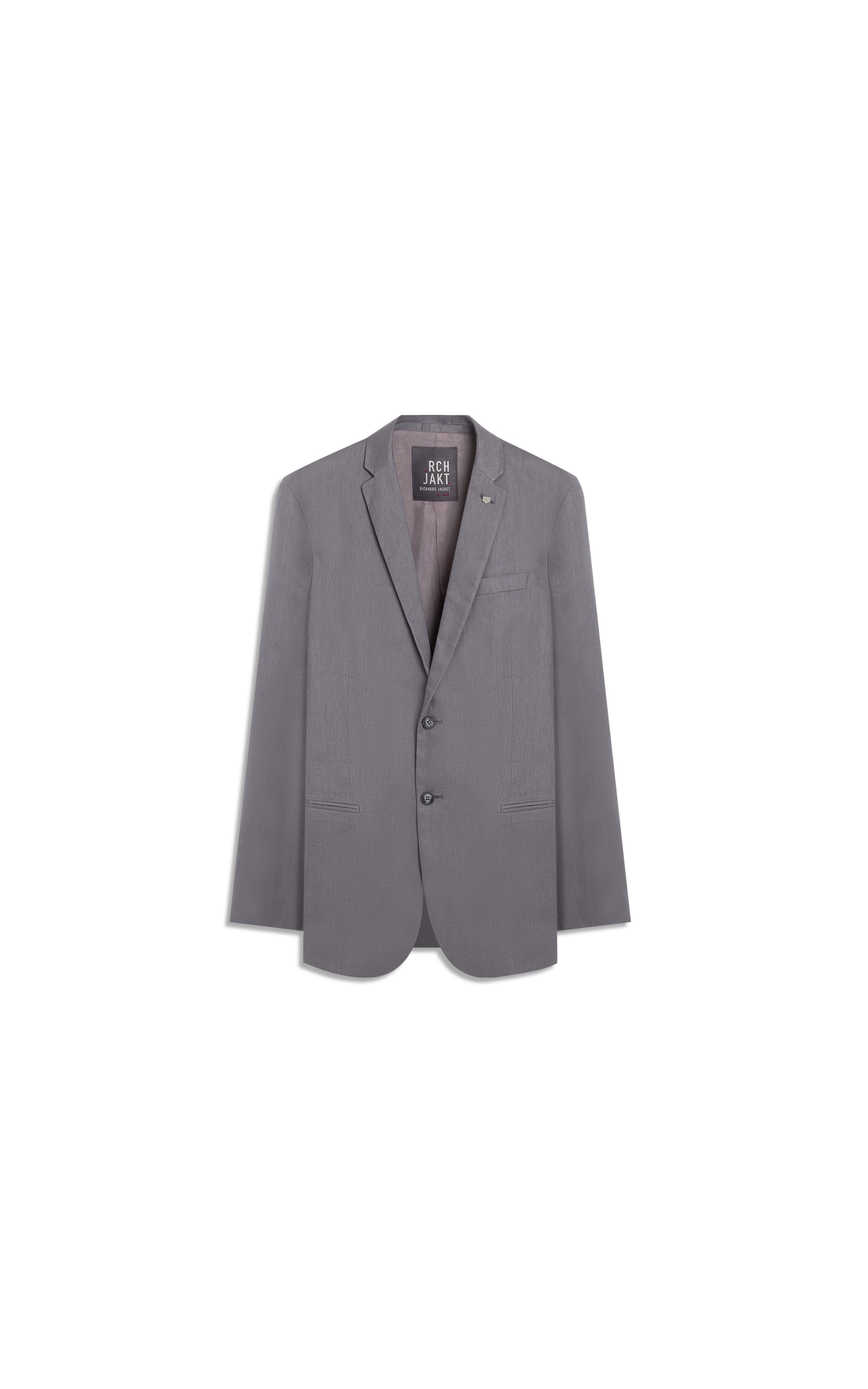 Blazer Puro Linho Cinza Medio