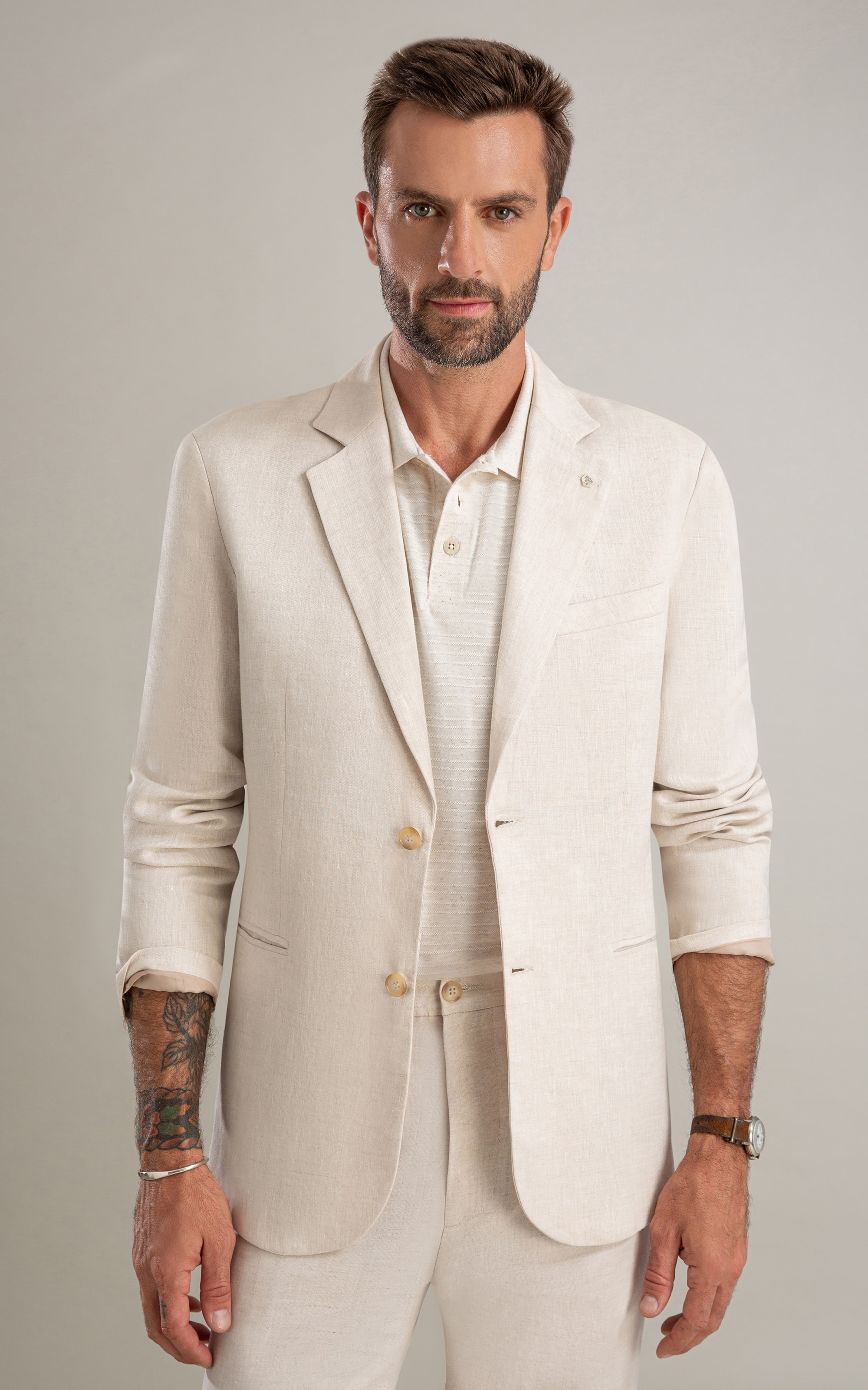 Blazer Puro Linho Husk
