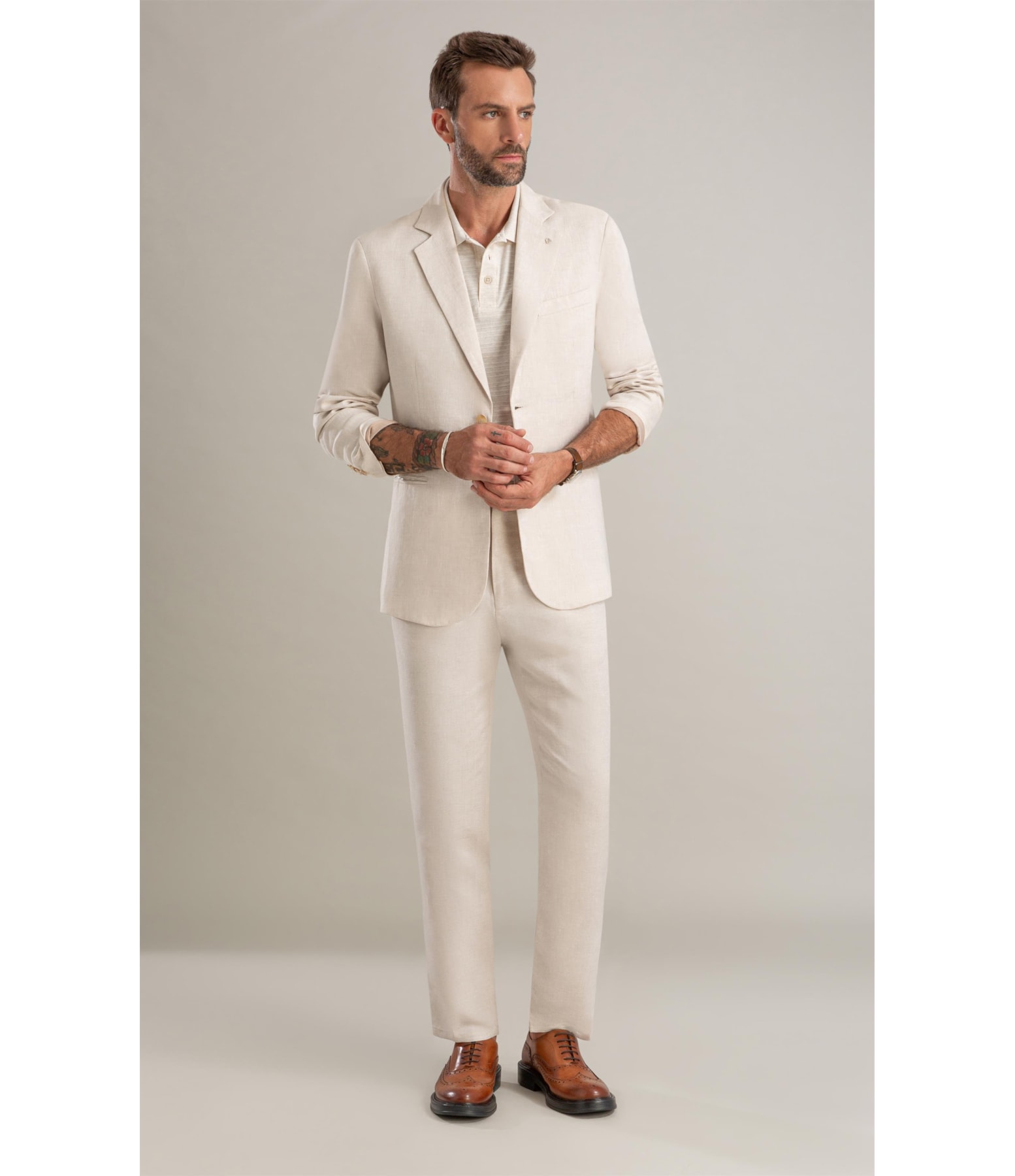 Blazer Puro Linho Husk