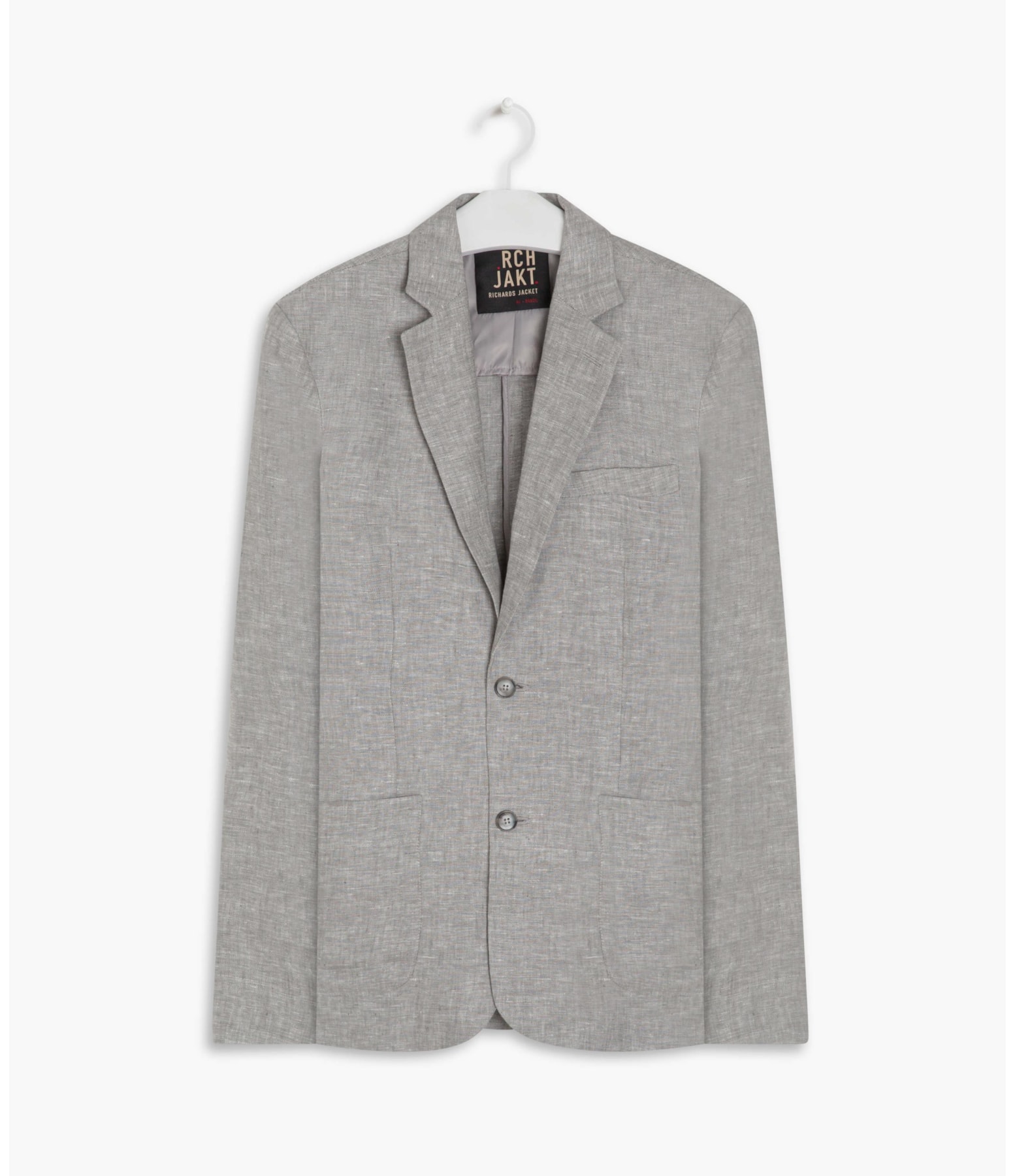 Blazer Puro Linho Lift Cinza Mescla