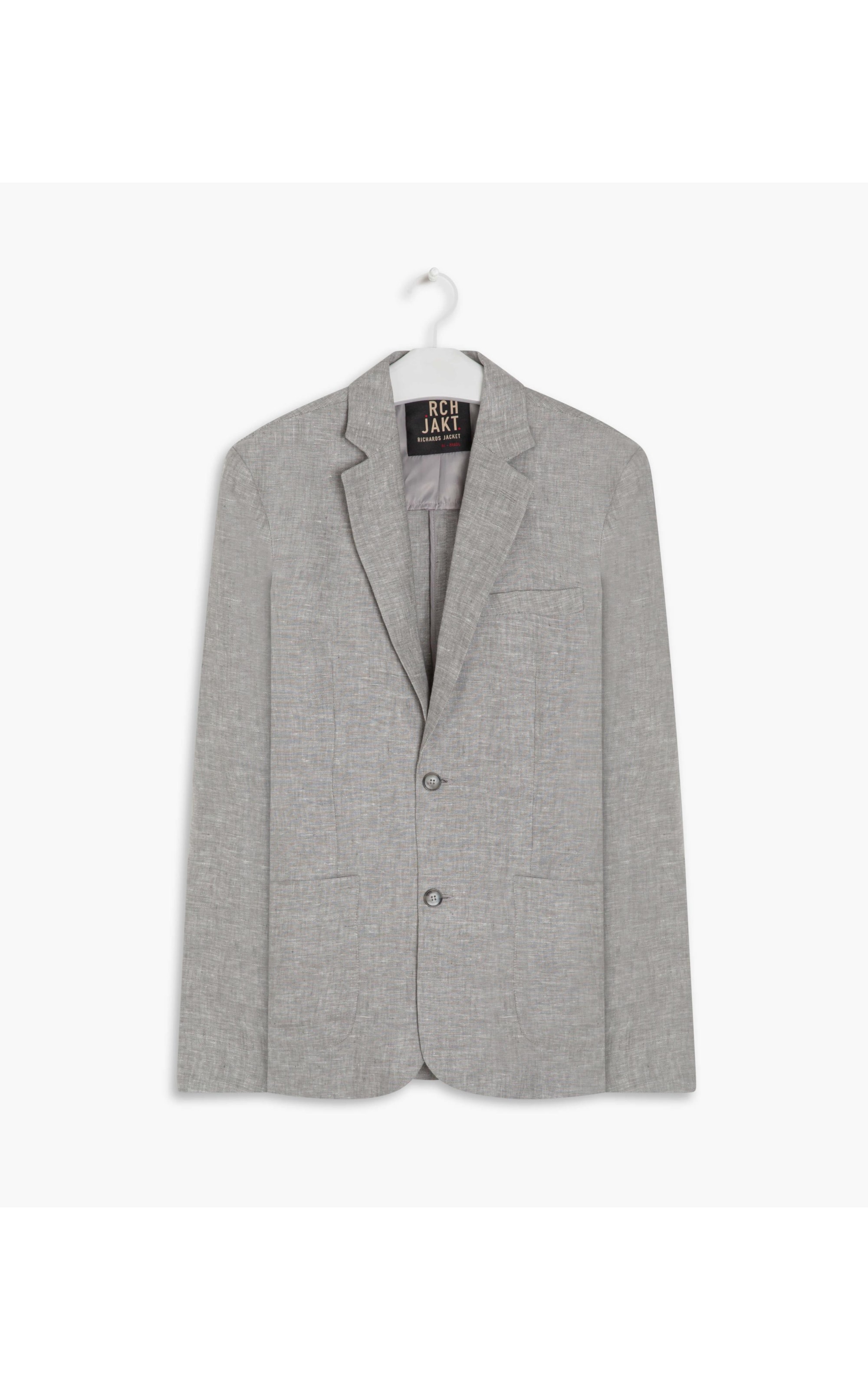 Blazer Puro Linho Lift Cinza Mescla