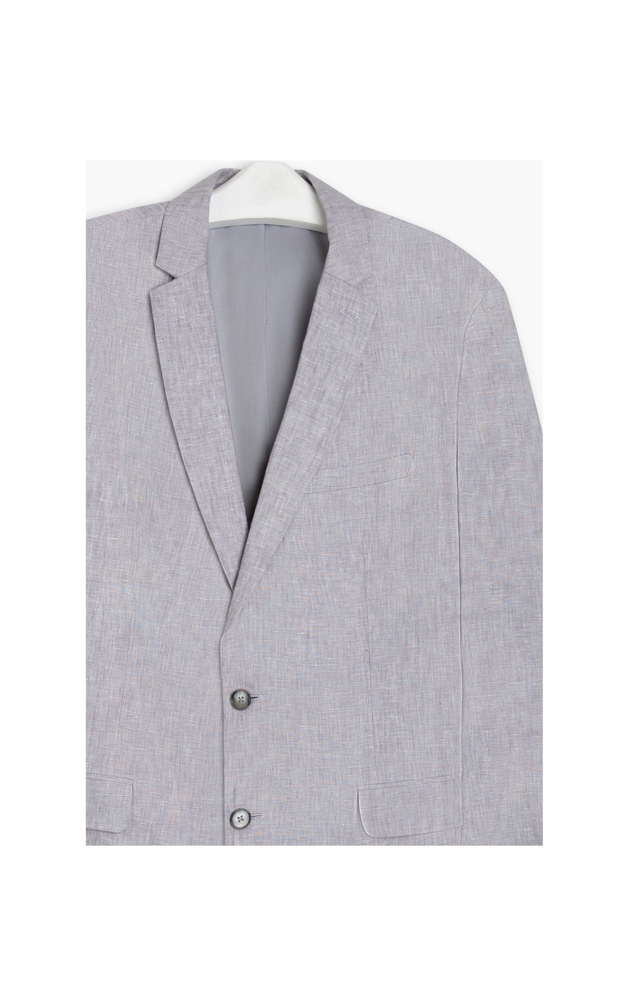 Blazer Puro Linho Puro Linho Cd Cinza Claro