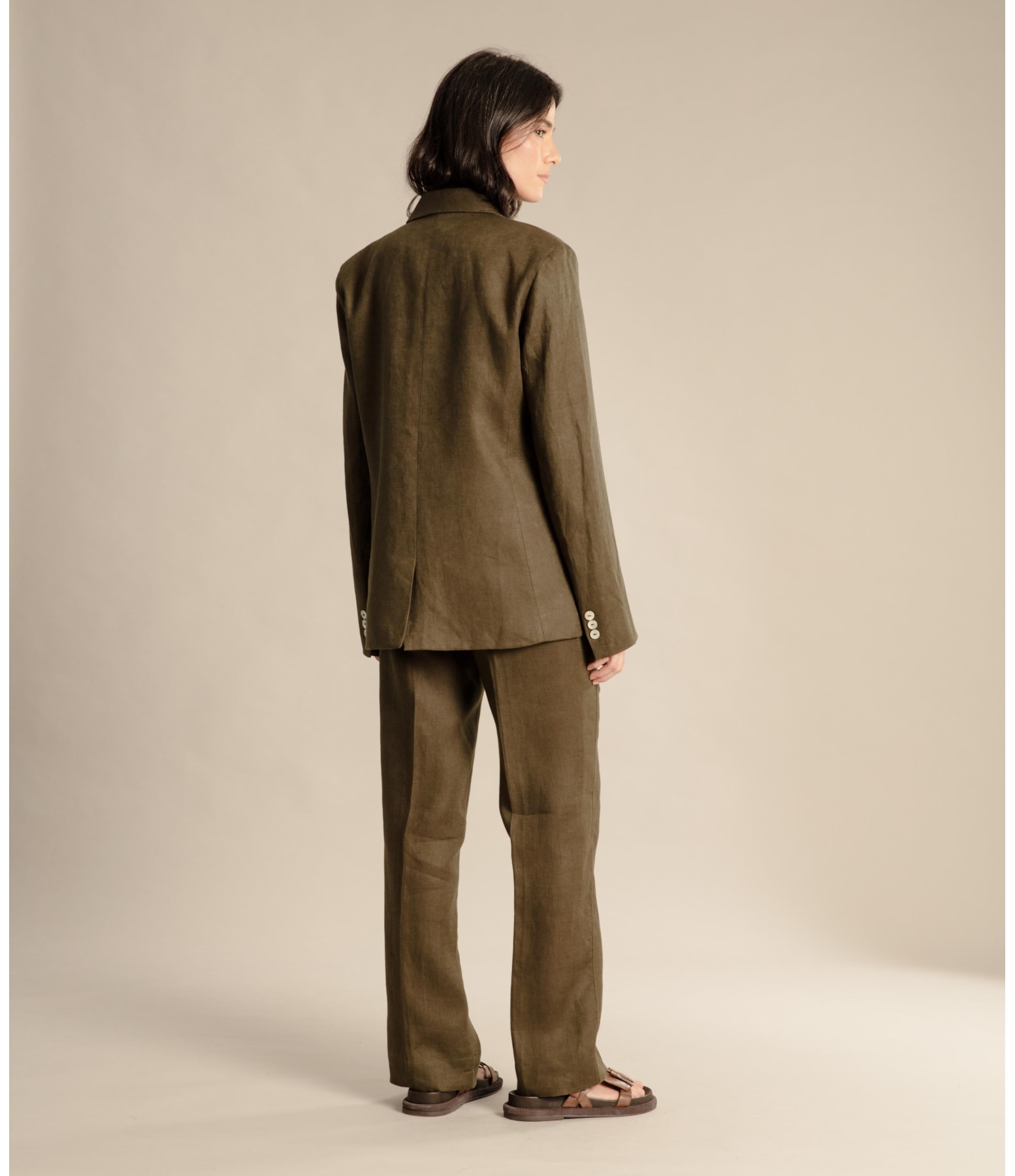 Blazer Puro Linho Puro Linho  Felix Verde Militar