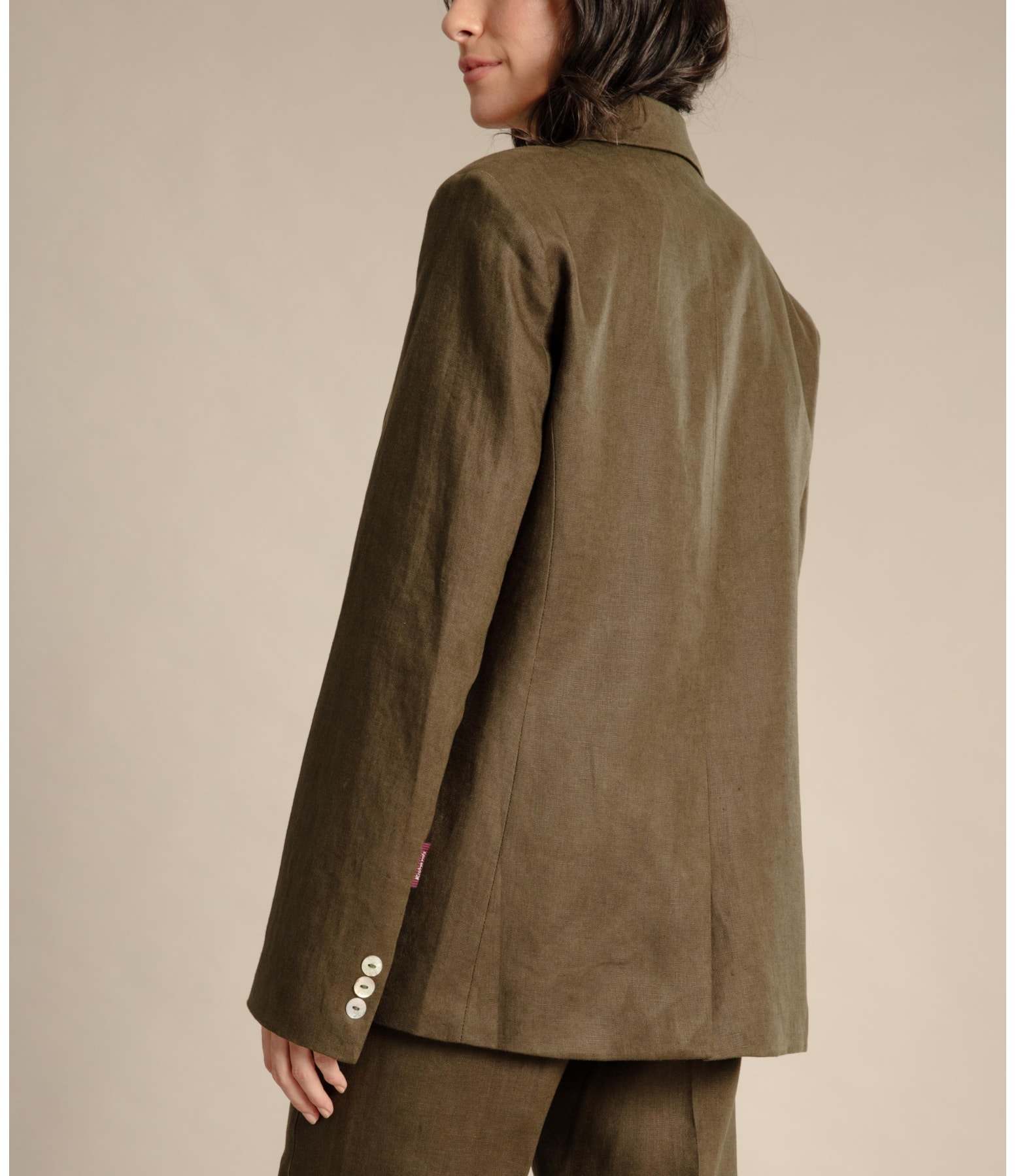 Blazer Puro Linho Puro Linho  Felix Verde Militar