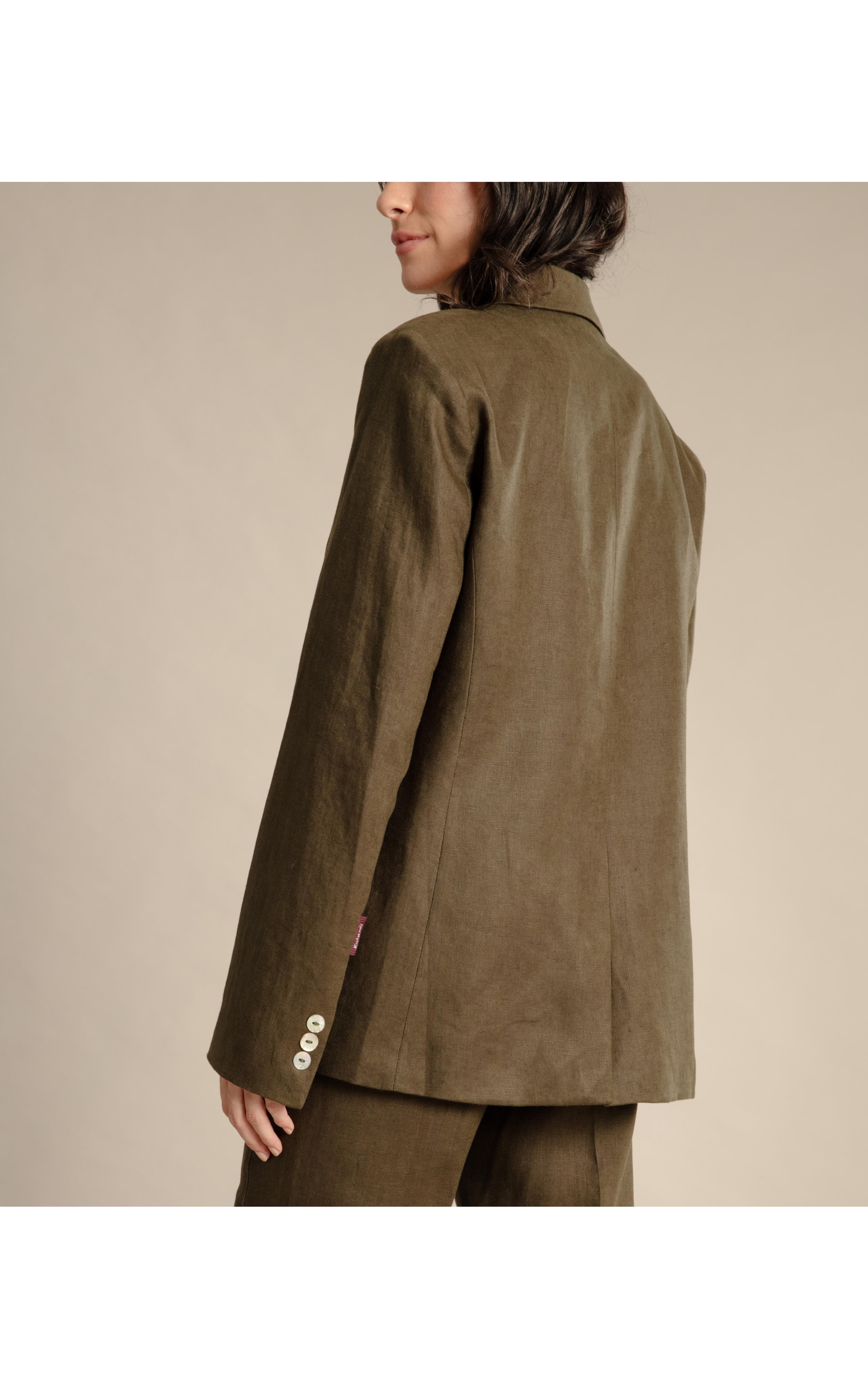 Blazer Puro Linho Puro Linho  Felix Verde Militar