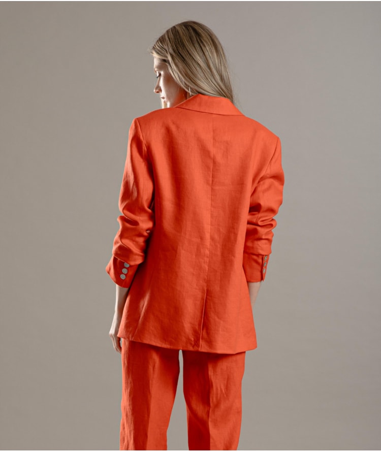 Blazer Puro Linho Puro Linho  Felix Vermelho