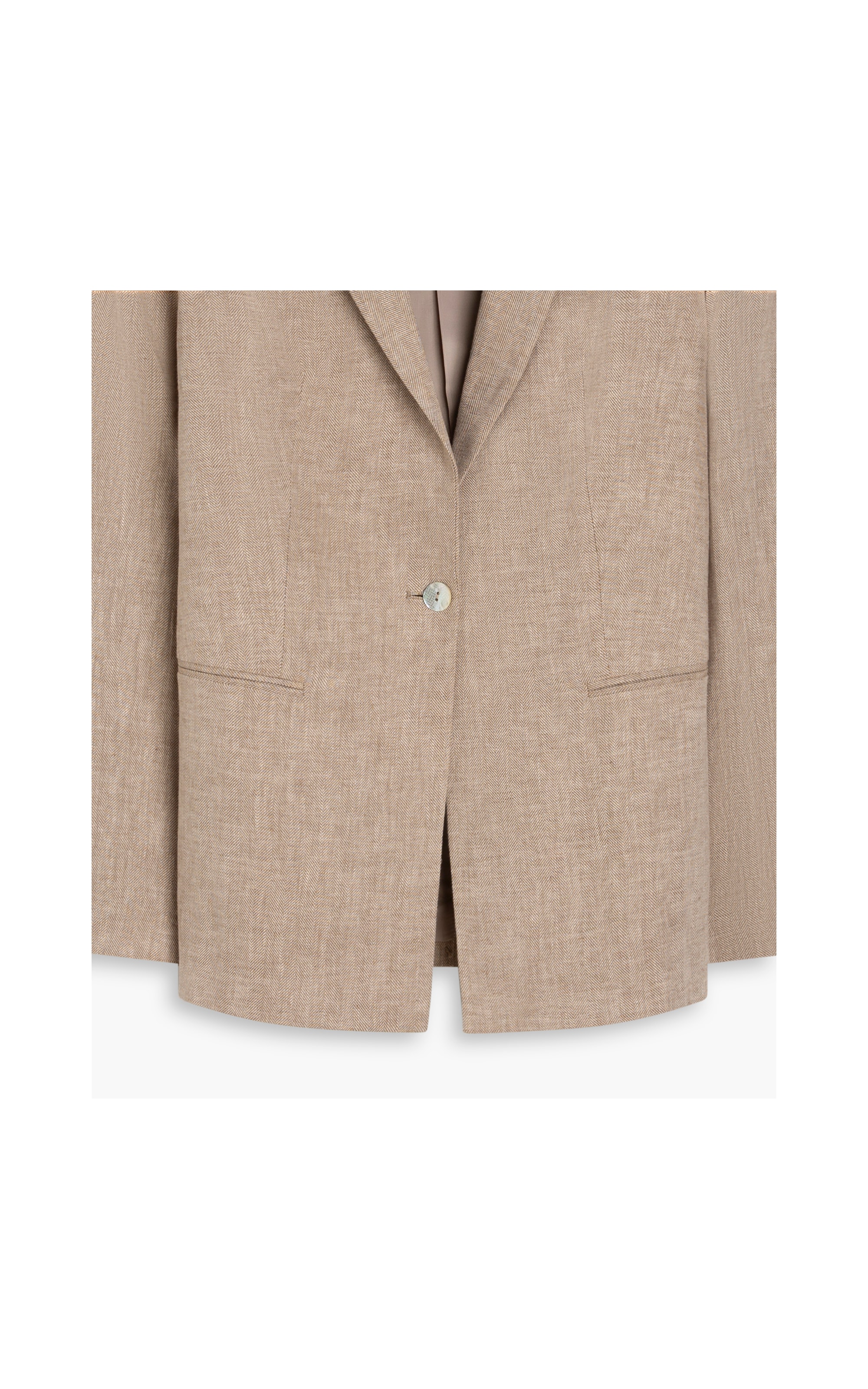 Blazer  Puro Linho  Puro Linho House Fishbone Caqui