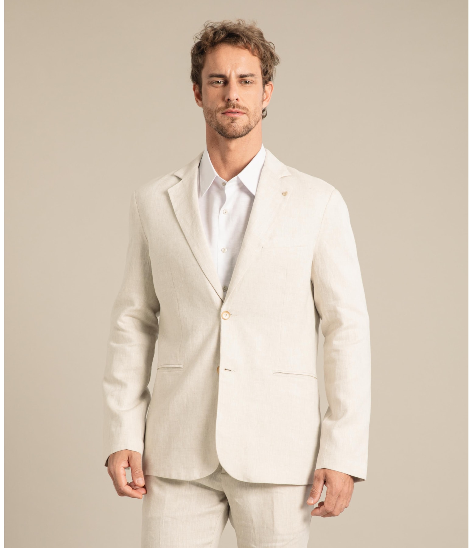 Blazer  Puro Linho  Puro Linho  Li  Cinza Mescla