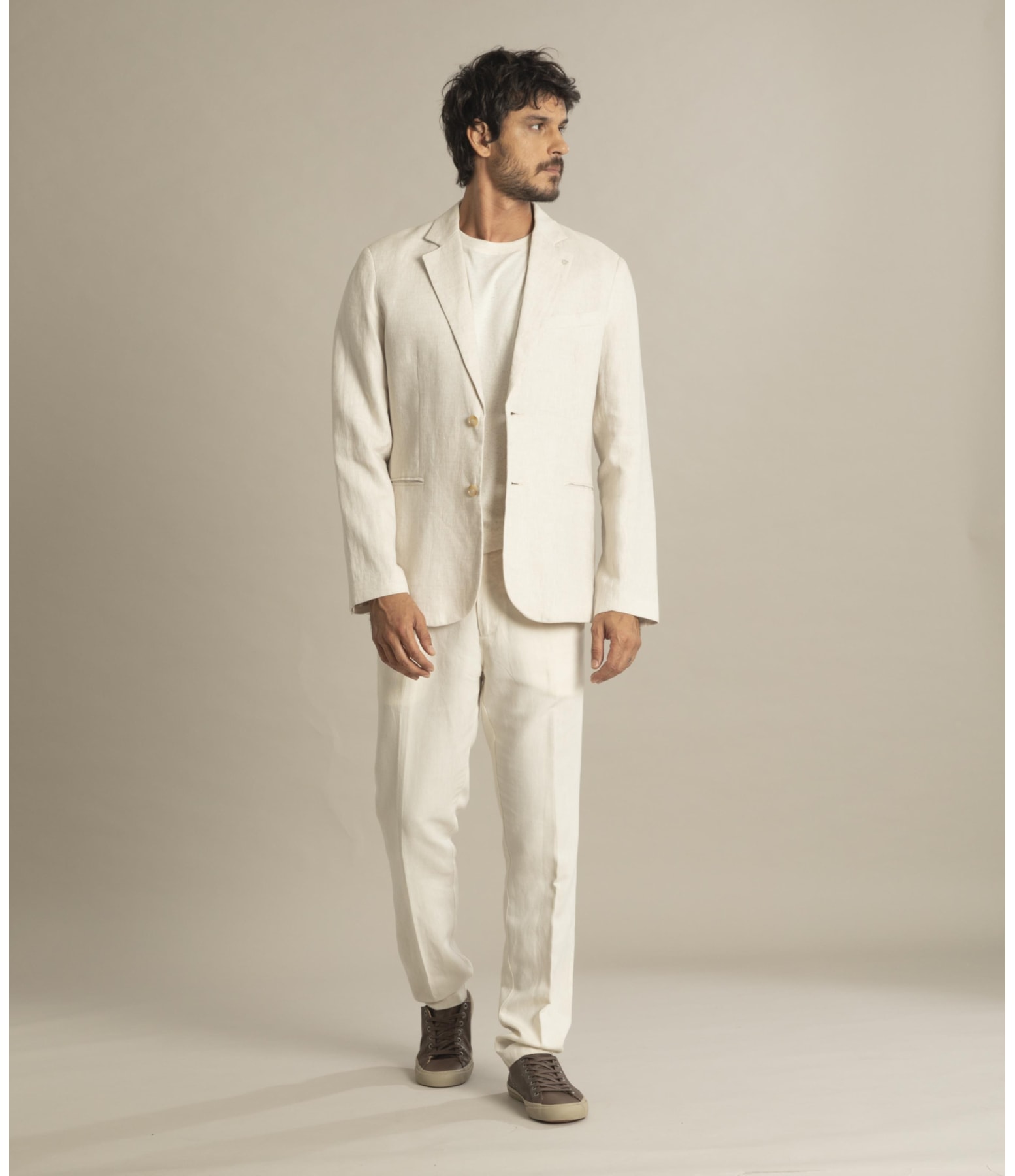 Blazer Puro Linho Puro Linho  Lift Cd Tabaco