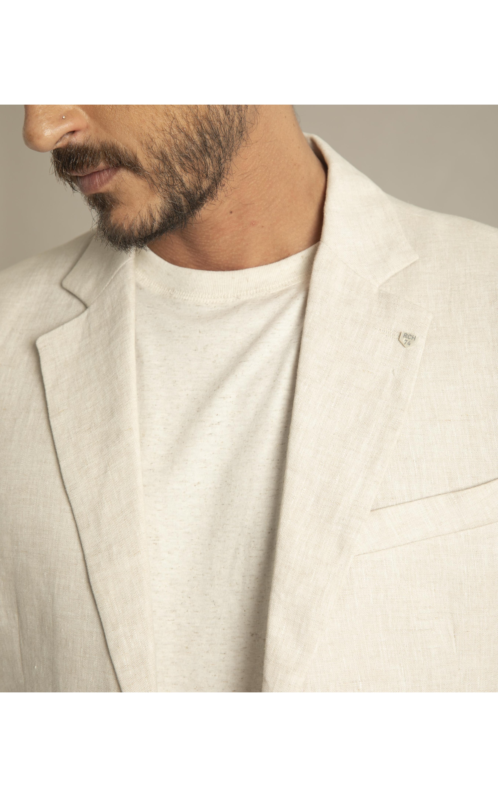 Blazer Puro Linho Puro Linho  Lift Cd Tabaco