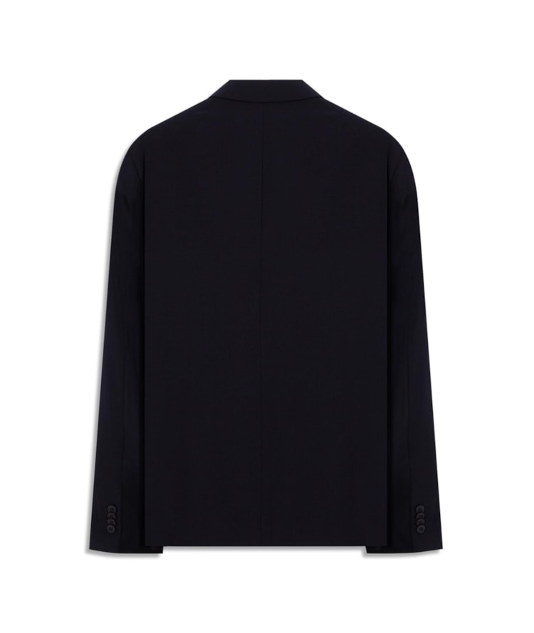 Blazer Wool Blend Dark Navy