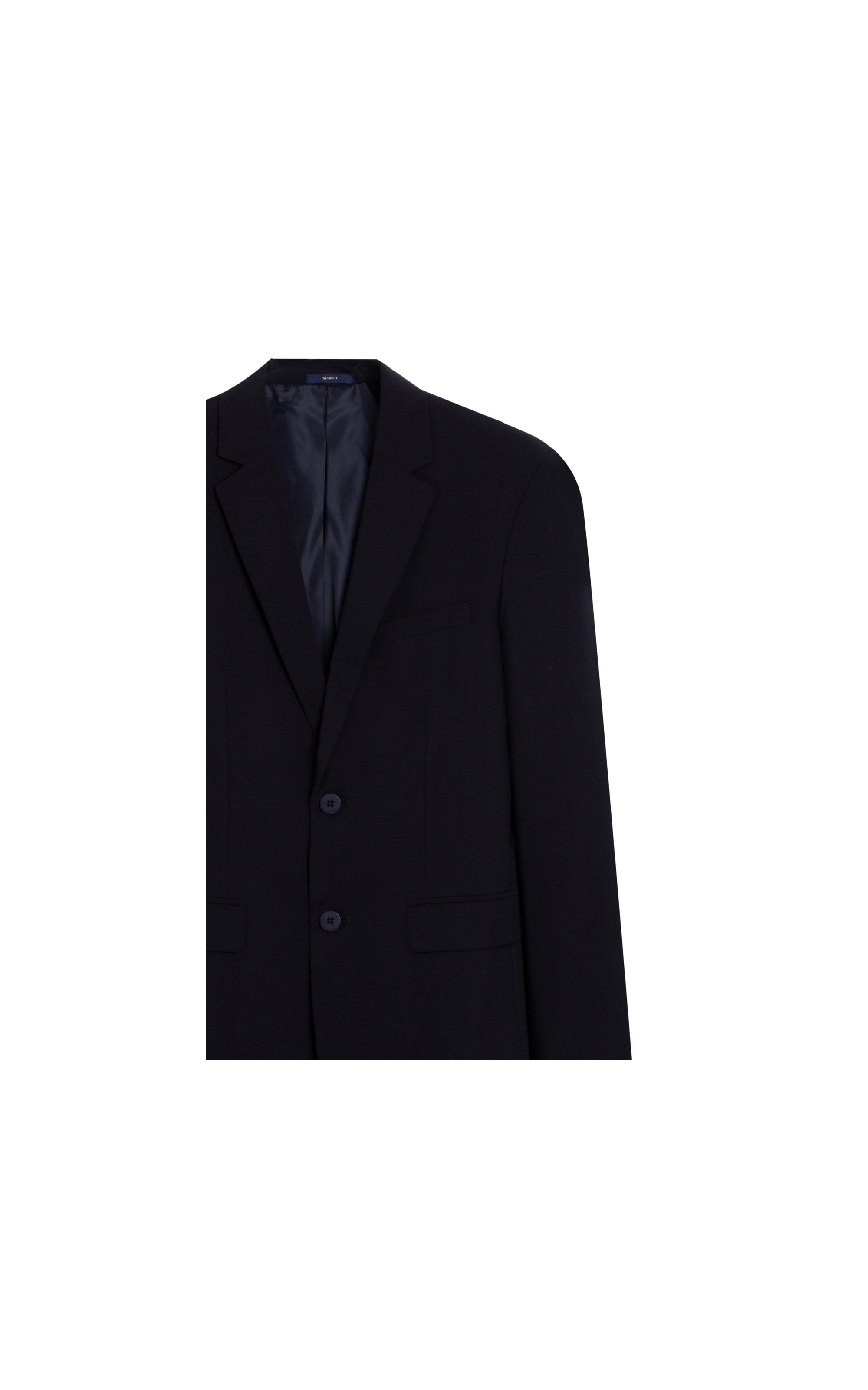 Blazer Wool Blend Dark Navy