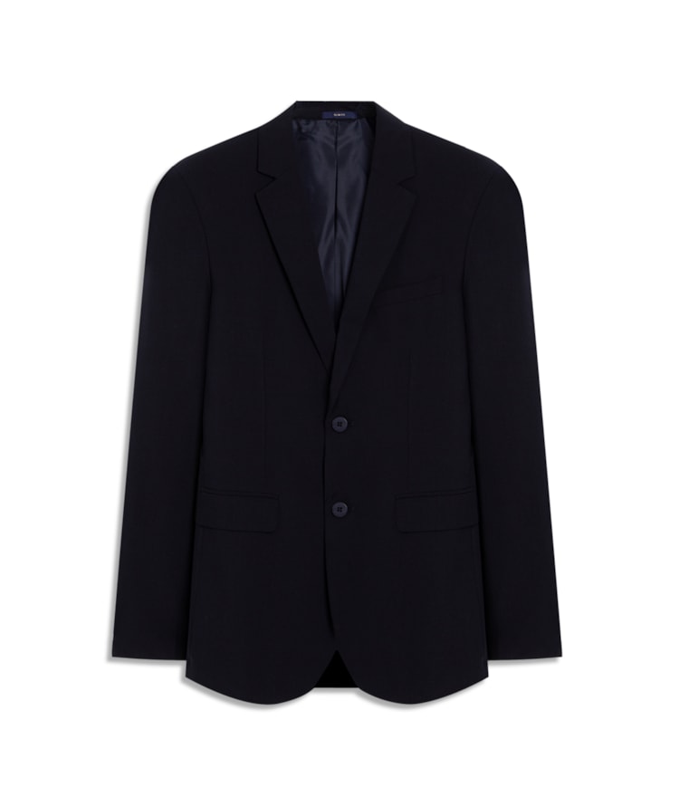 Blazer Wool Blend Dark Navy