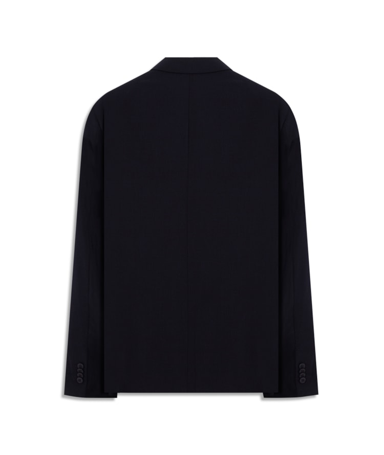 Blazer Wool Blend Dark Navy