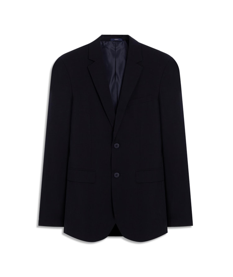 Blazer Wool Blend Dark Navy