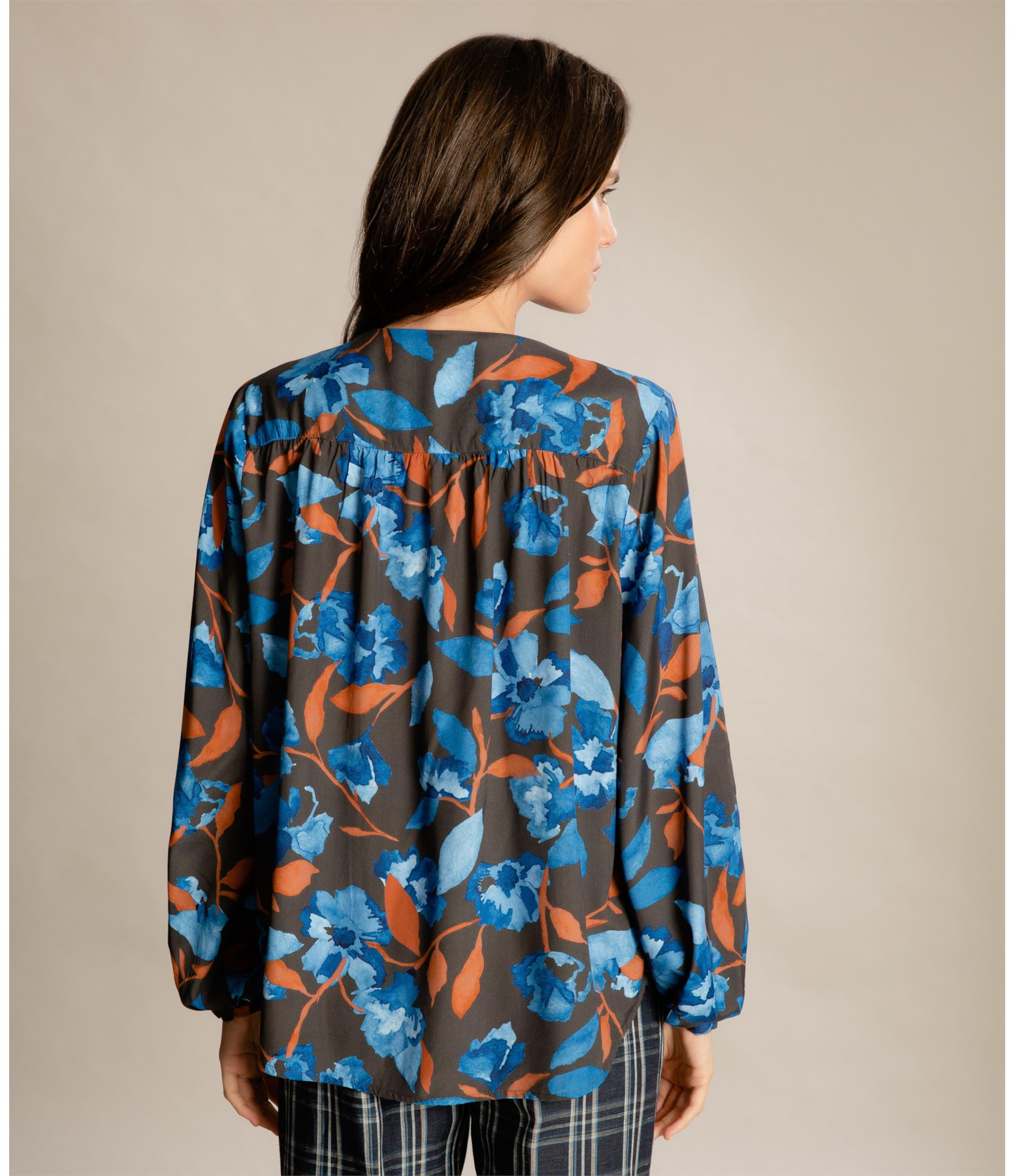 Blusa Aguila Bach Viscose Charcoal
