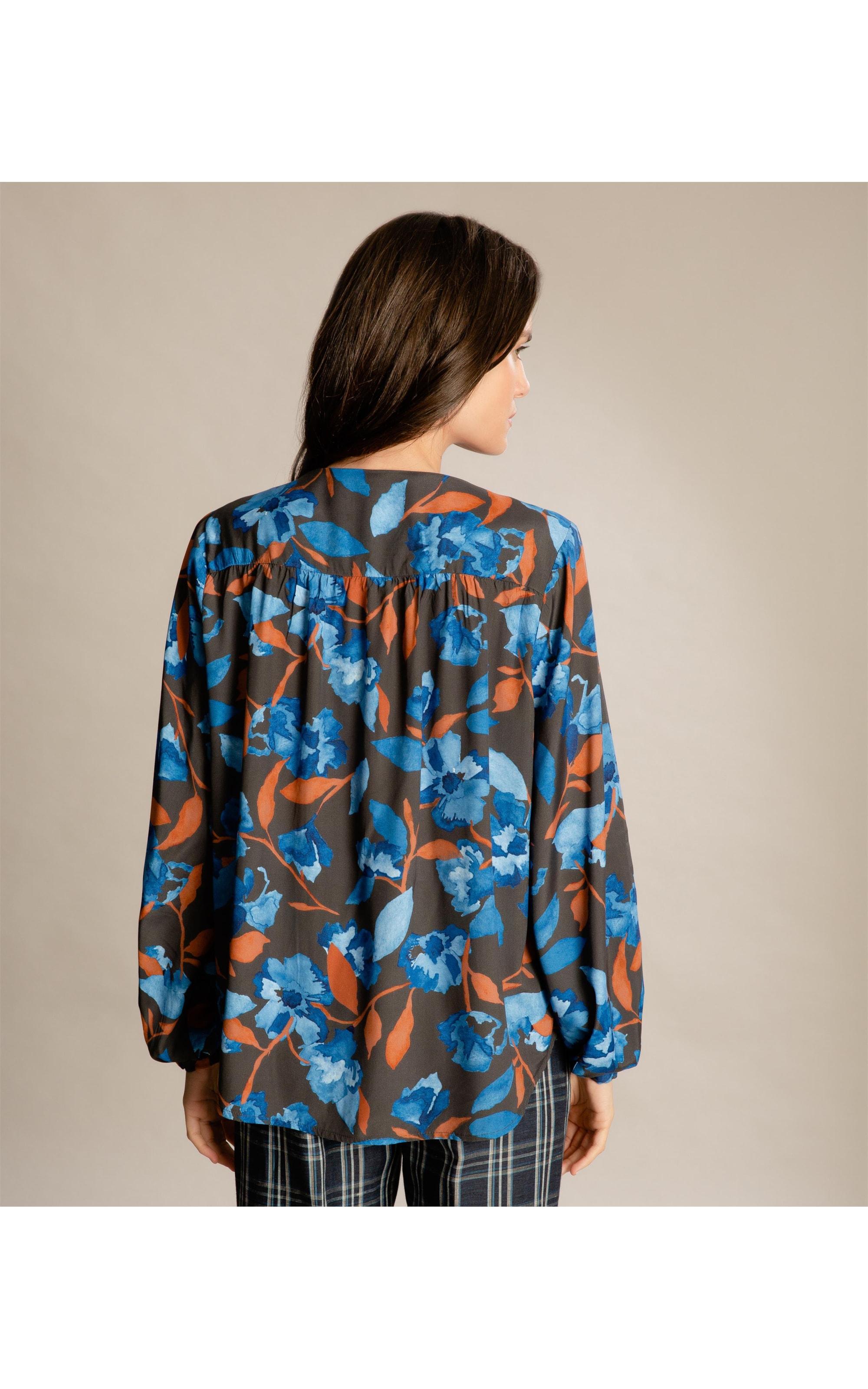 Blusa Aguila Bach Viscose Charcoal