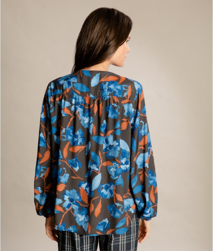 Blusa Aguila Bach Viscose Charcoal