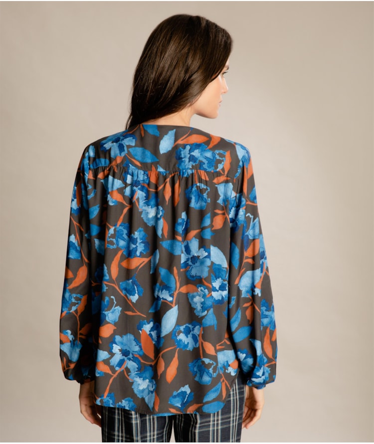 Blusa Aguila Bach Viscose Charcoal