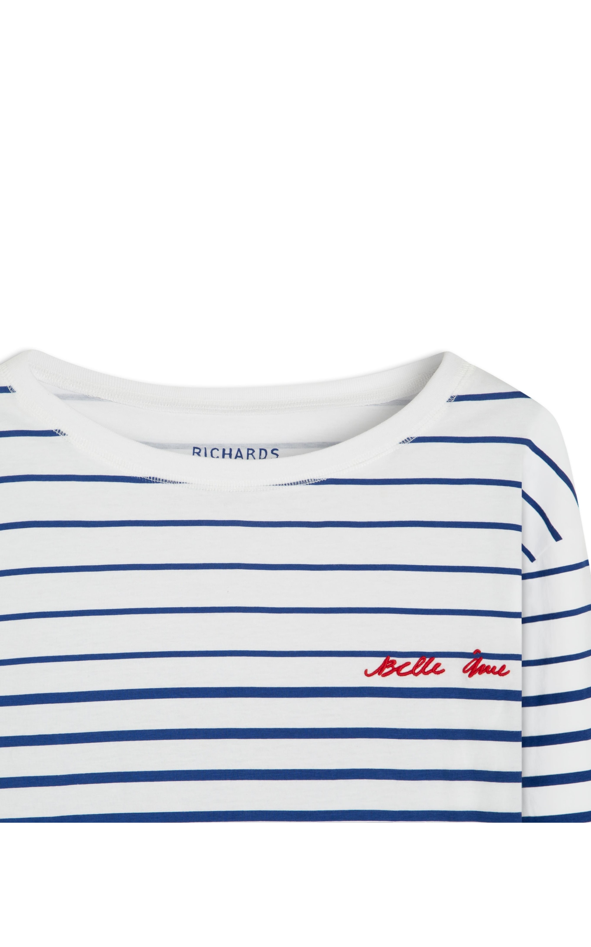 Blusa Ali Listrada Ml Marinho