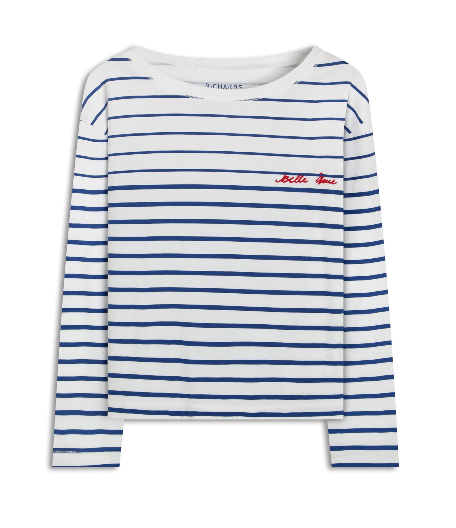 Blusa Ali Listrada Ml Marinho