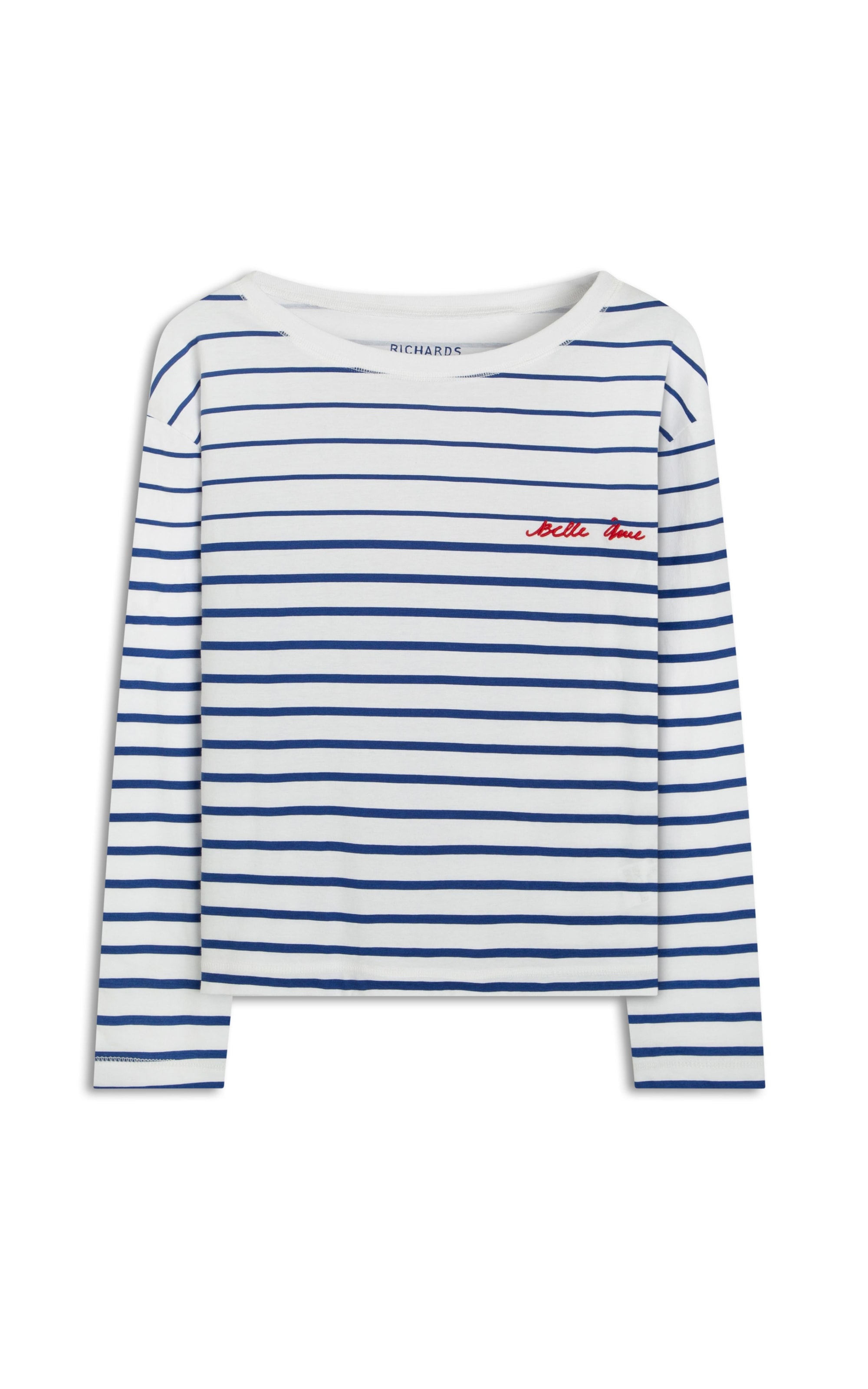 Blusa Ali Listrada Ml Marinho