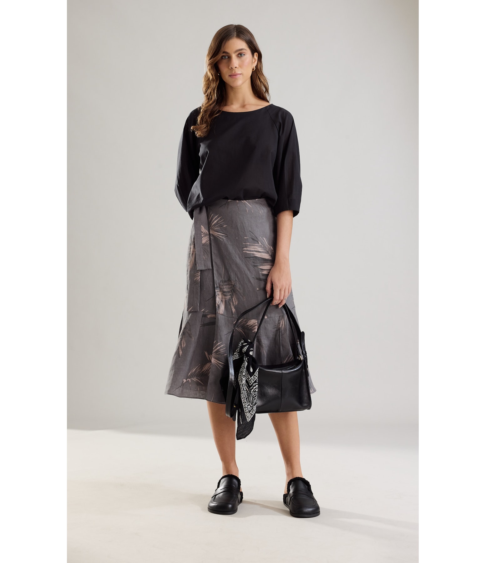 Blusa Alice Algodao Preto