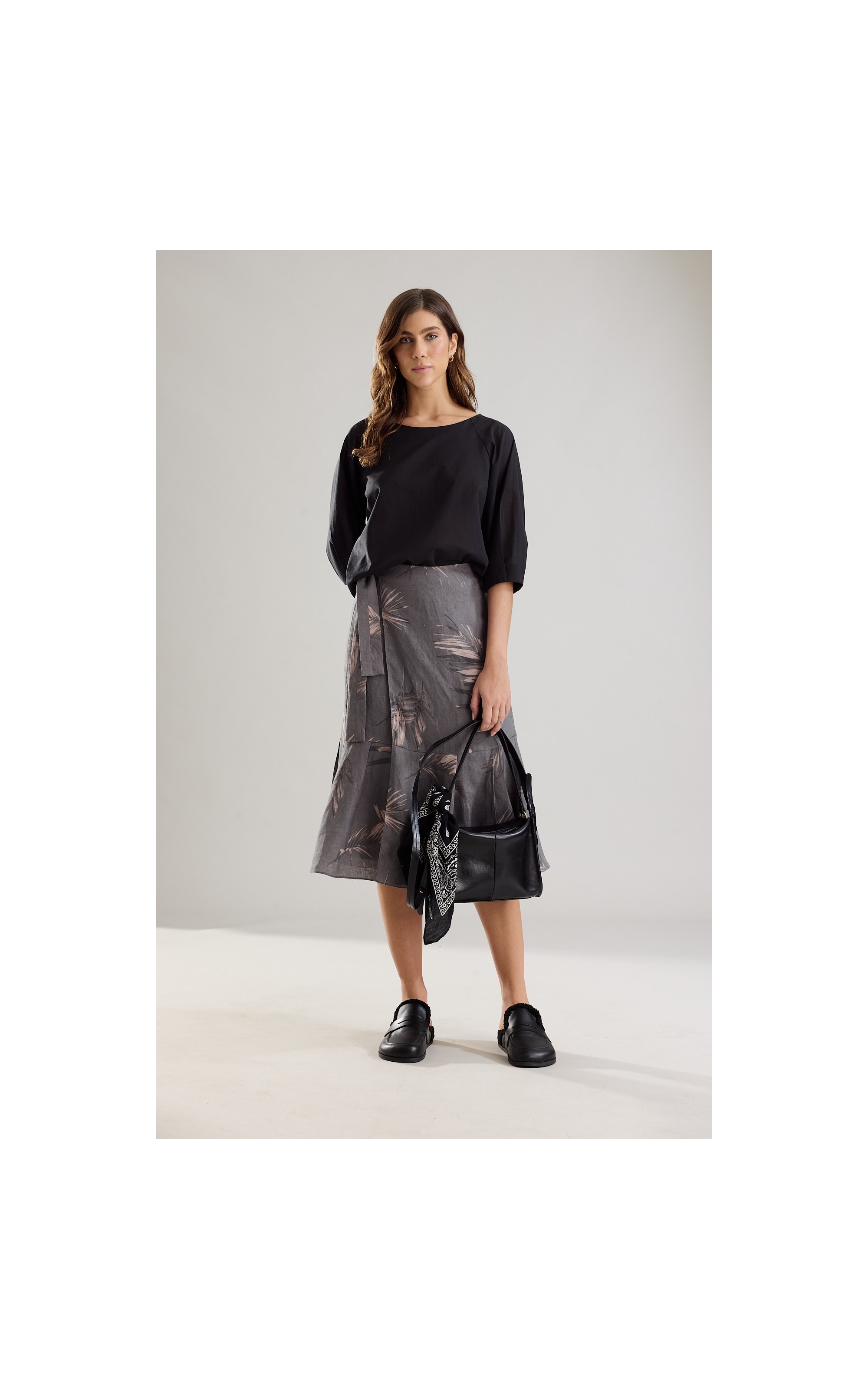 Blusa Alice Algodao Preto