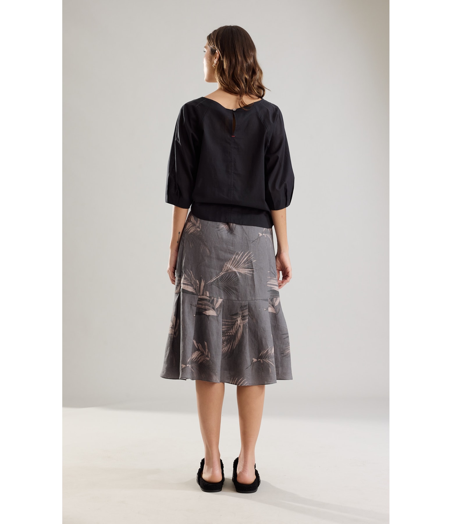 Blusa Alice Algodao Preto