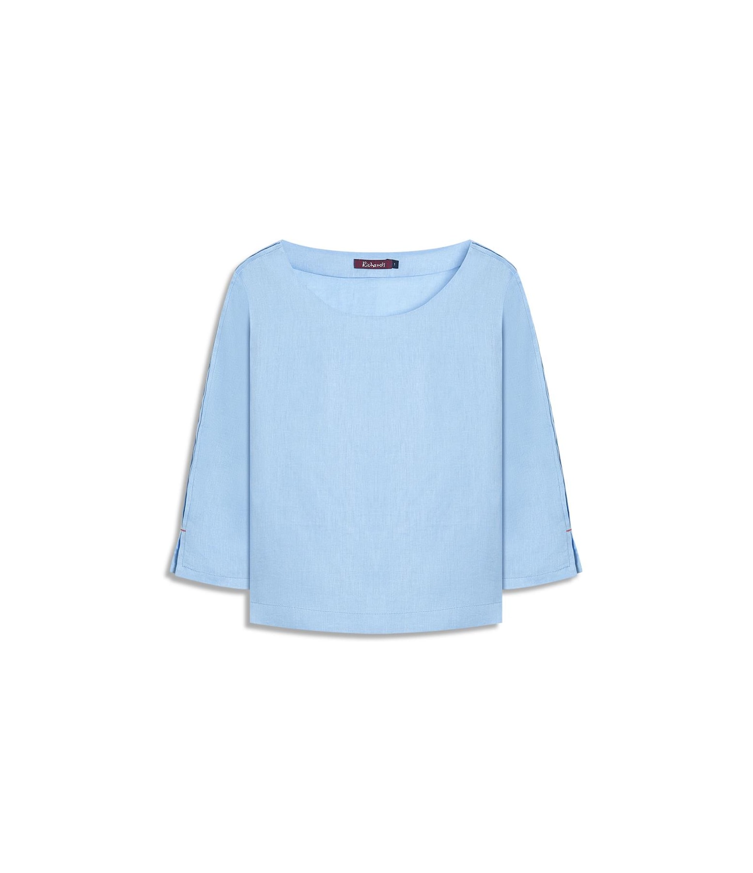 Blusa Amalia Puro Linho Azul Claro
